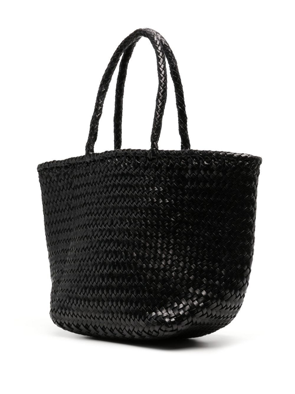grace woven leather shoulder bag black bags - women DRAGON DIFFUSION