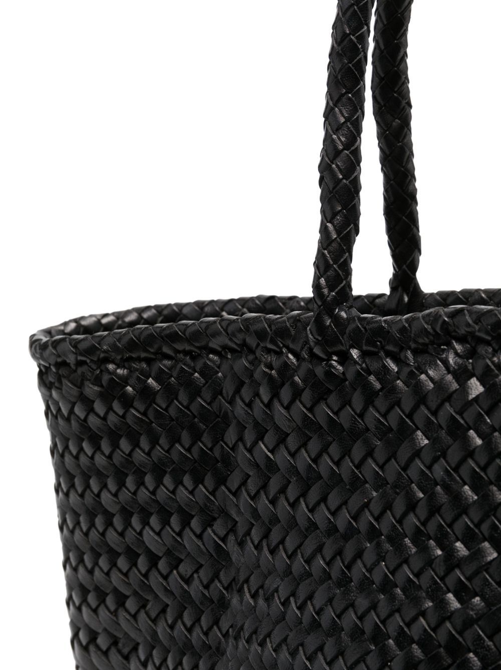 grace woven leather shoulder bag black bags - women DRAGON DIFFUSION