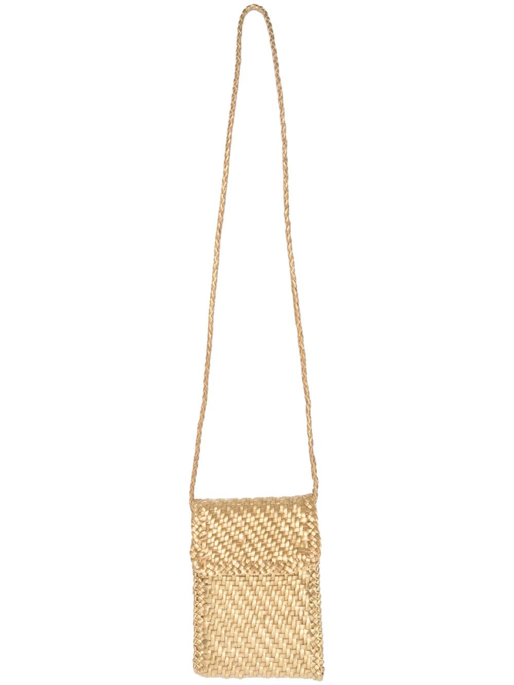 phone crossbody gold
