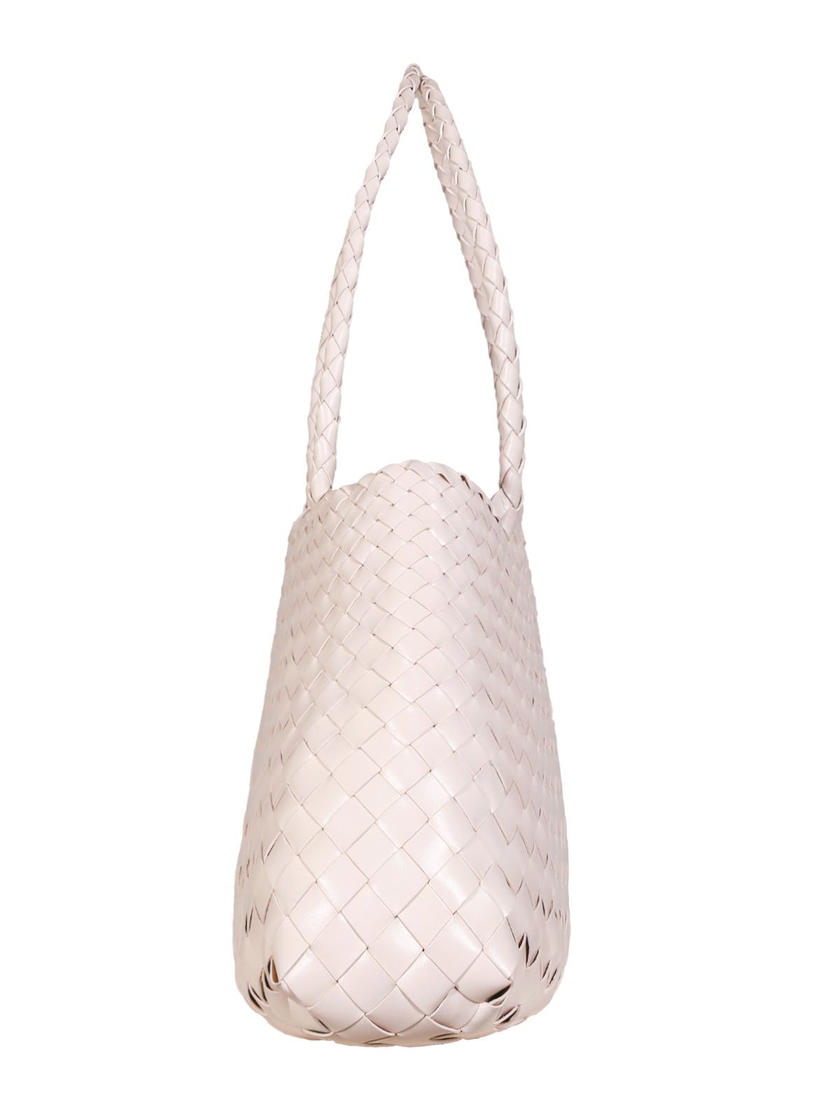 santa croce big woven leather tote bag white bags - women DRAGON DIFFUSION