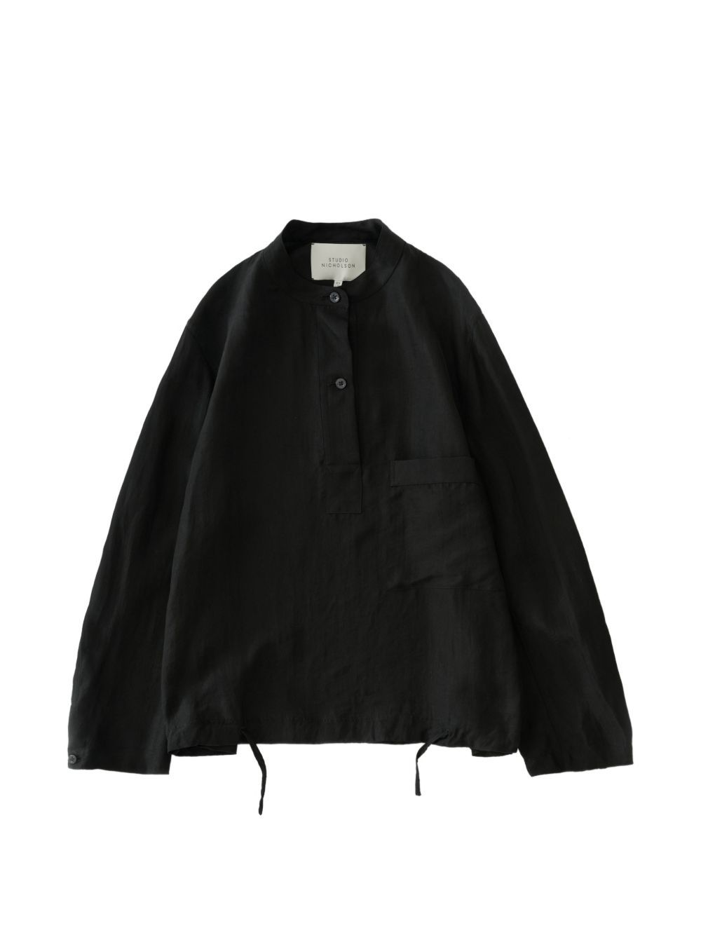 camicia  pull over utility nera 