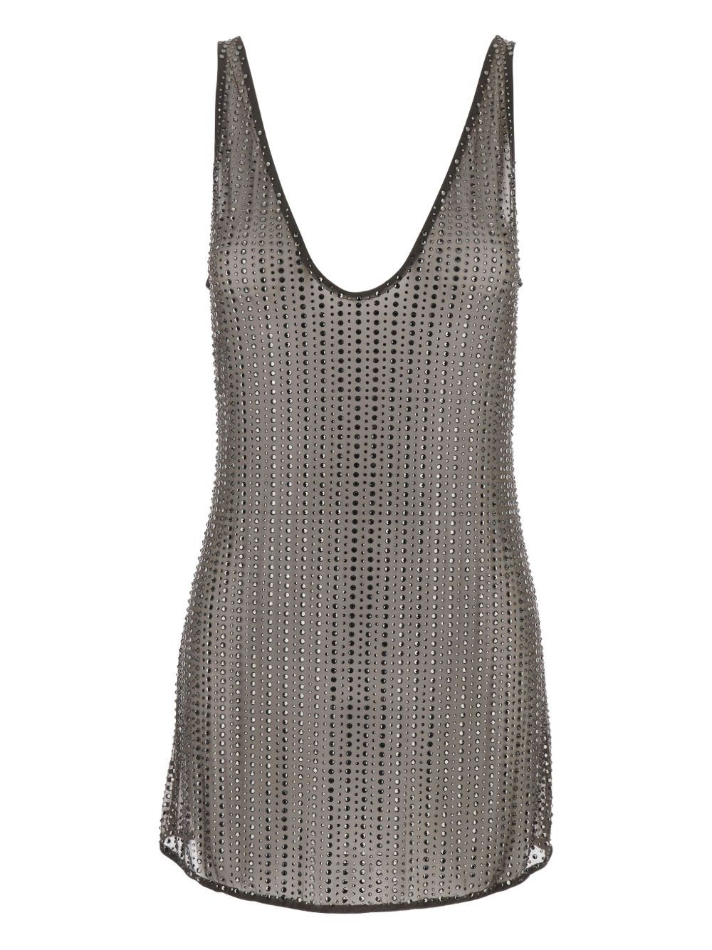 crystal mini dress grey  VENUJA