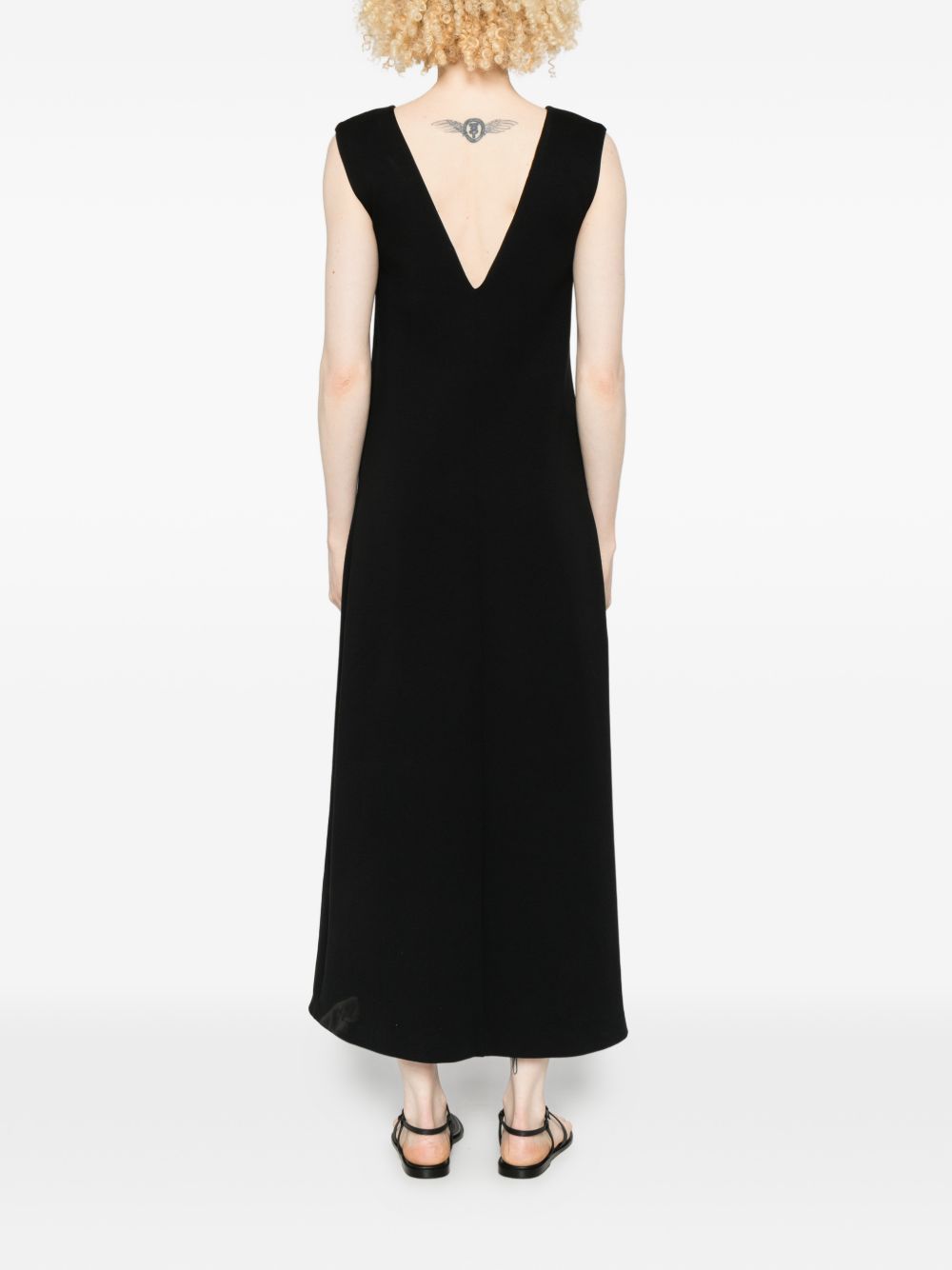 abito lungo smmpepli jersey scuba nero abiti - donna 'S MAX MARA