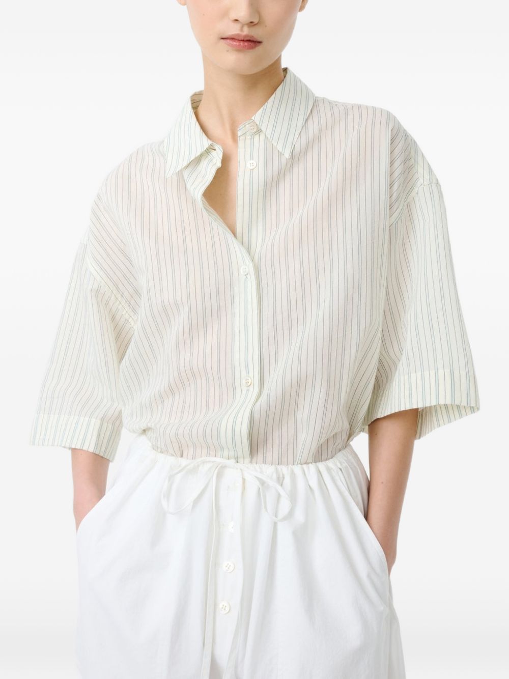 camicia bianca a maniche corte STUDIO NICHOLSON