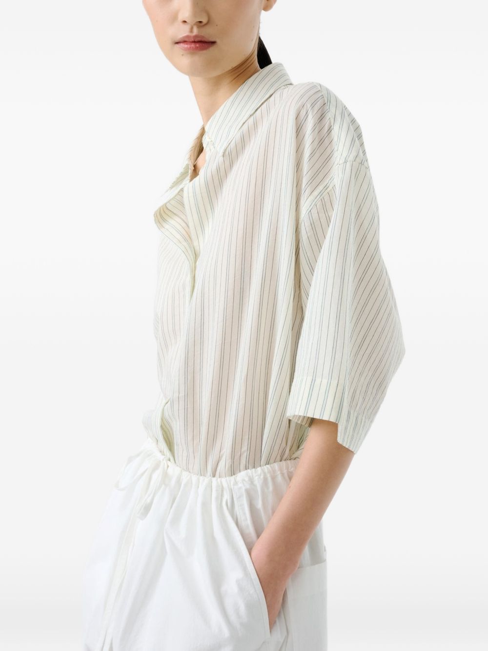 camicia bianca a maniche corte STUDIO NICHOLSON
