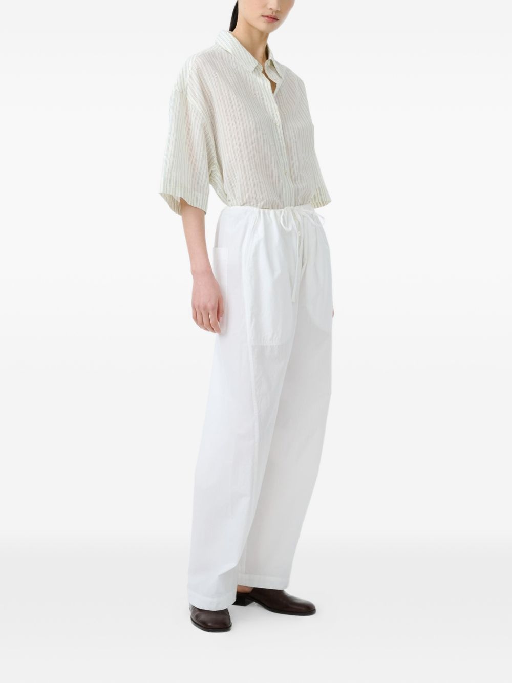 camicia bianca a maniche corte STUDIO NICHOLSON