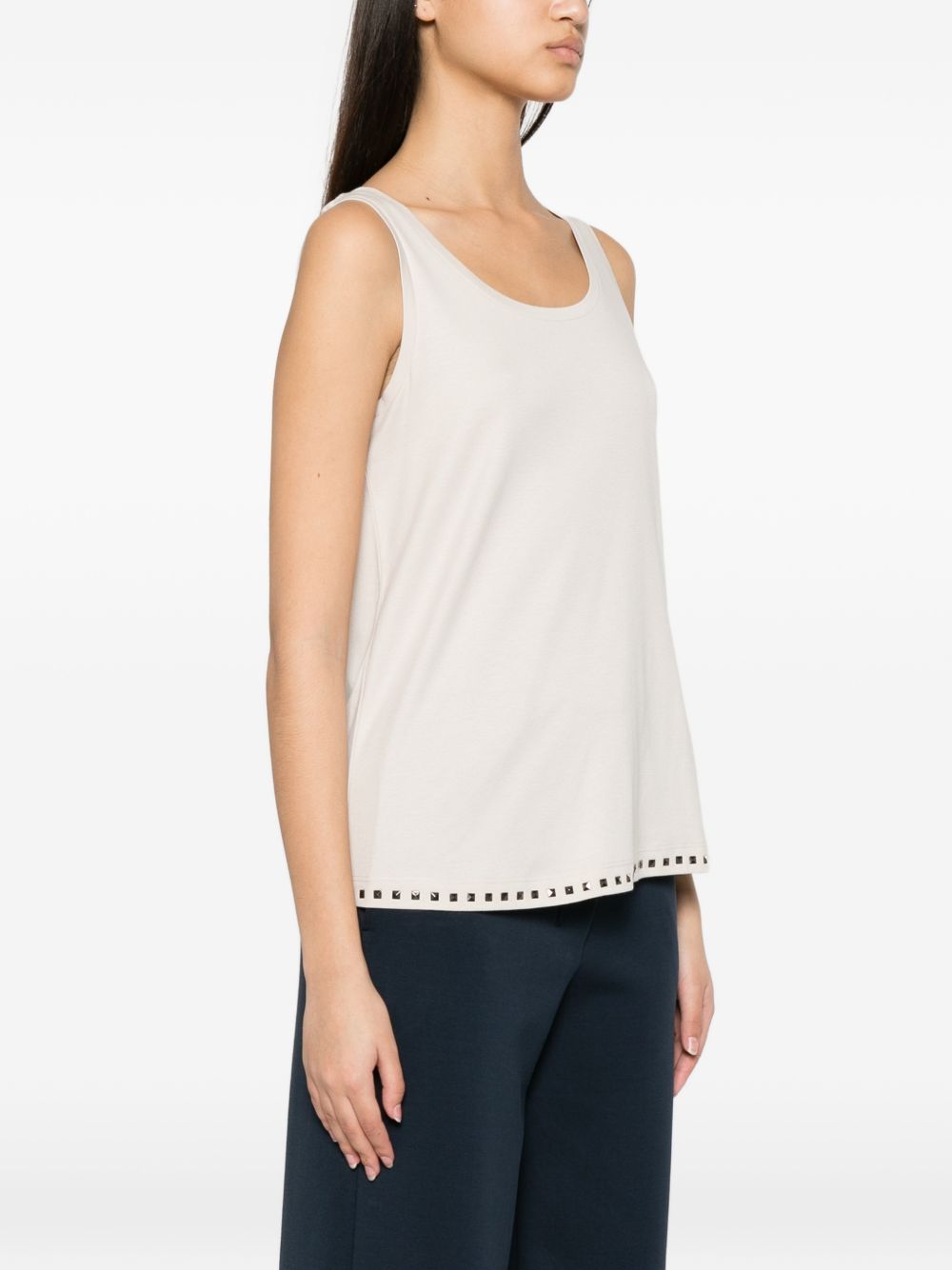 furetto embellished tank top beige tops - women 'S MAX MARA