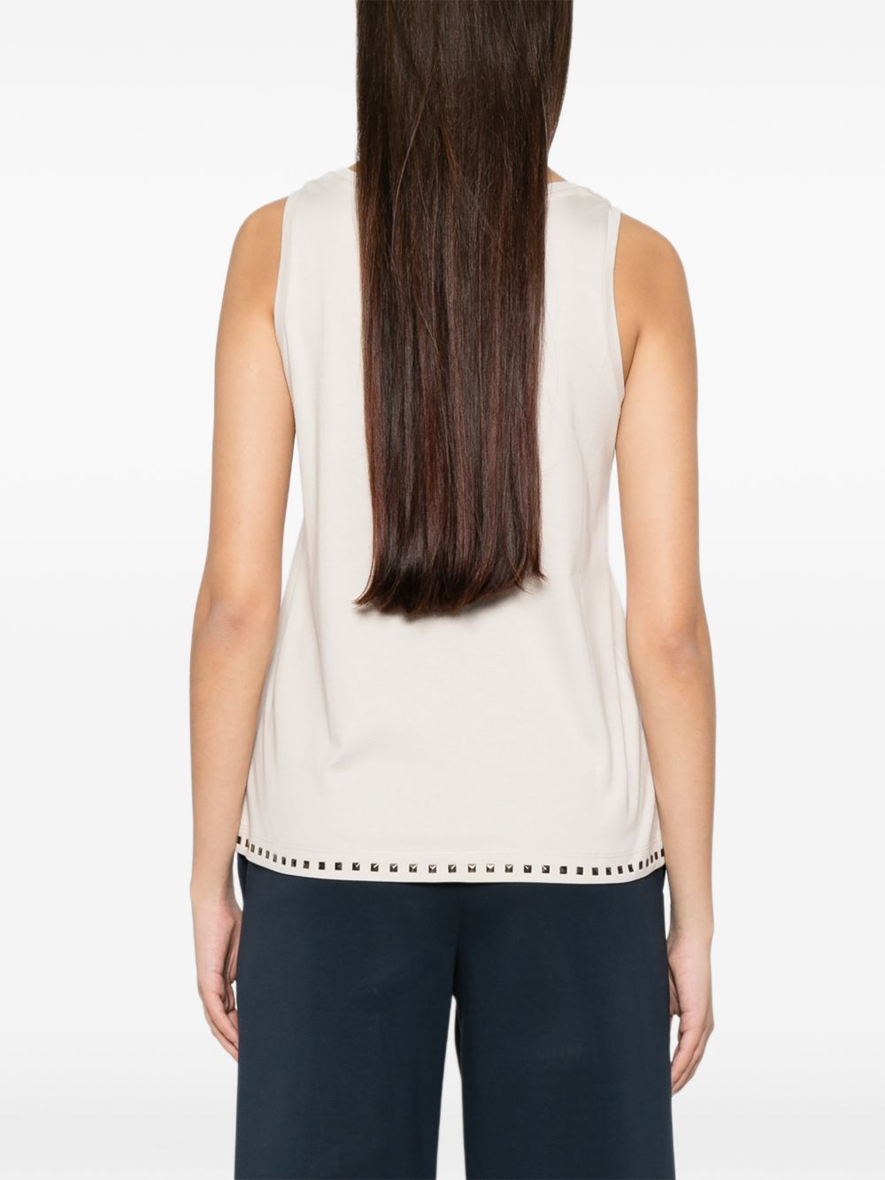 furetto embellished tank top beige tops - women 'S MAX MARA