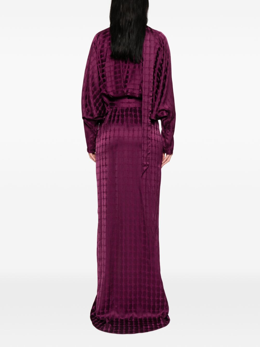 Plum dunaway croco dress TALLER MARMO