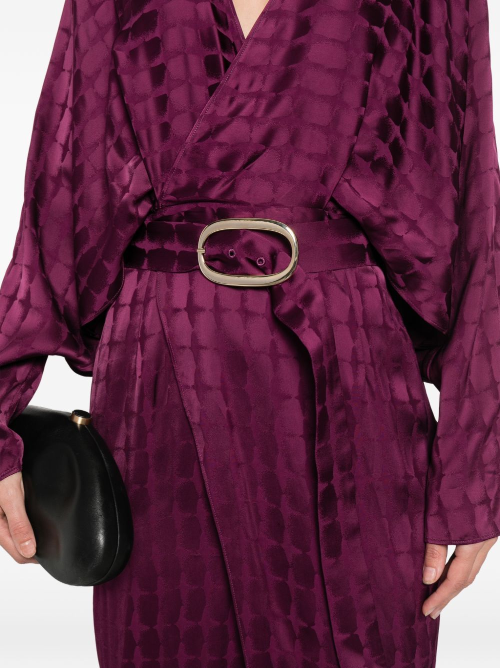 Plum dunaway croco dress TALLER MARMO