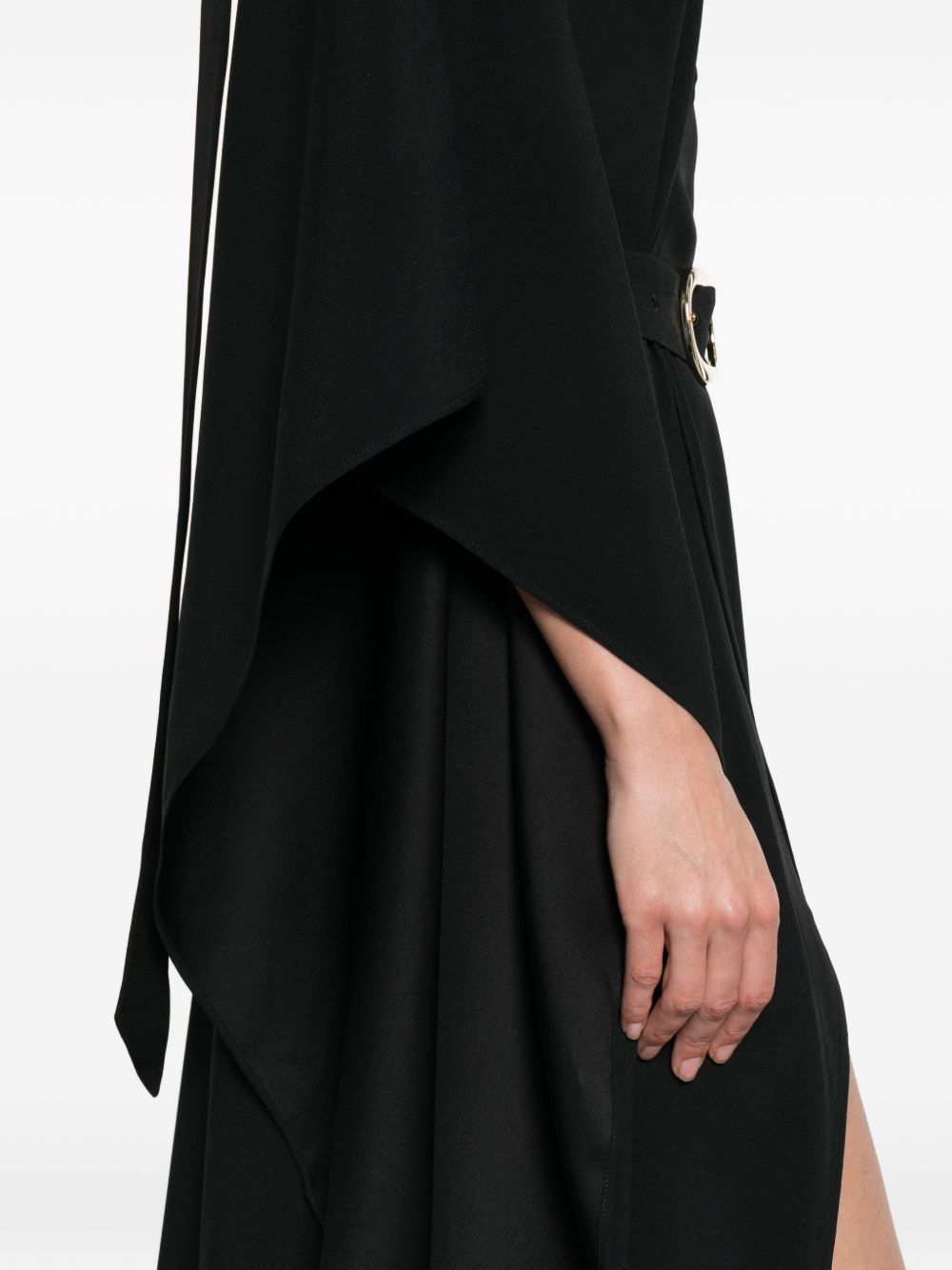 vestito cassandra kaftan nero TALLER MARMO