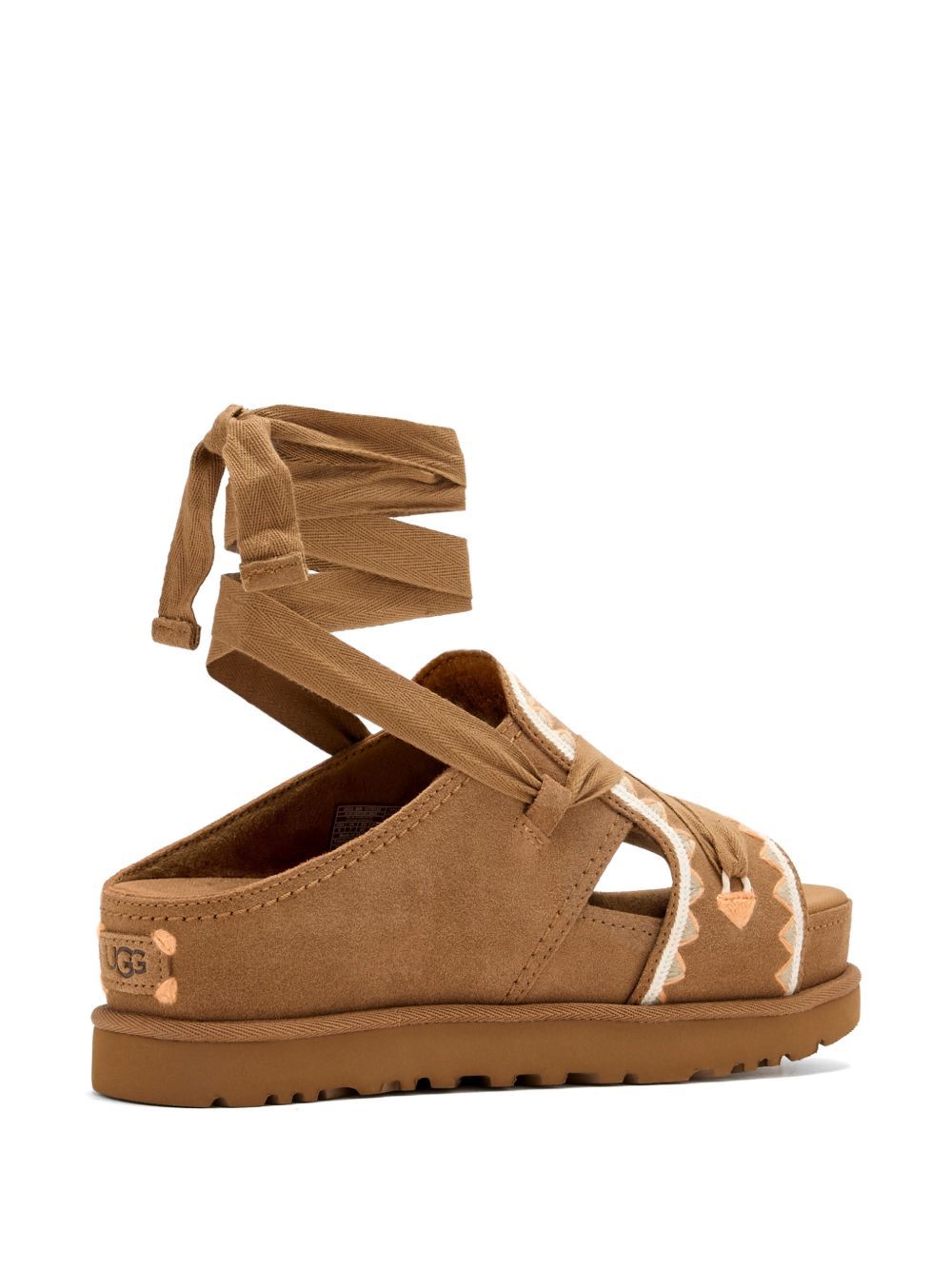 ugg goldenstar hi artistitch cognac sandals - women UGG