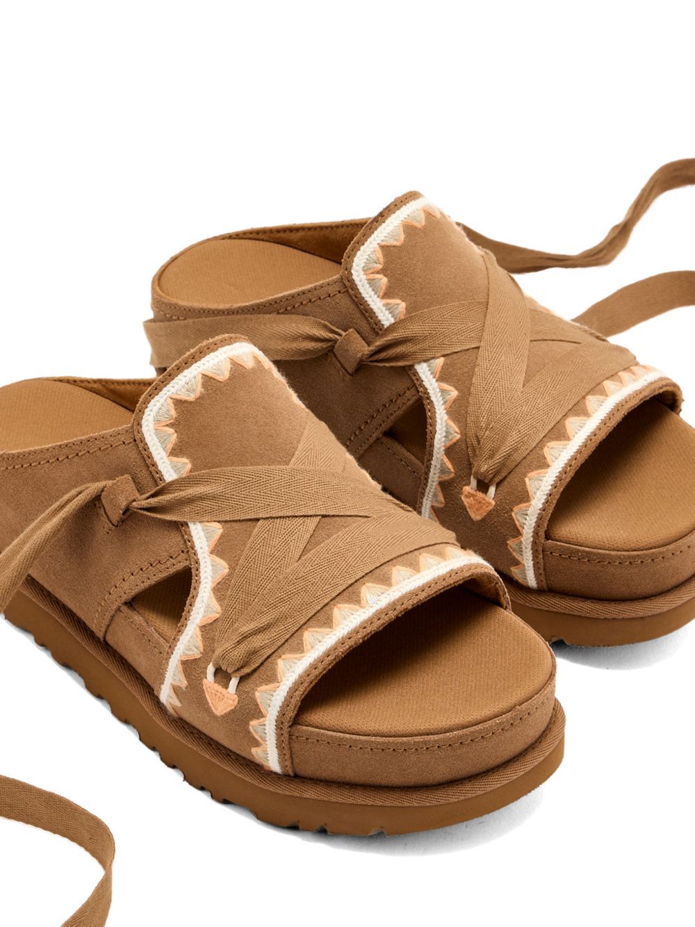 ugg goldenstar hi artistitch cognac sandals - women UGG