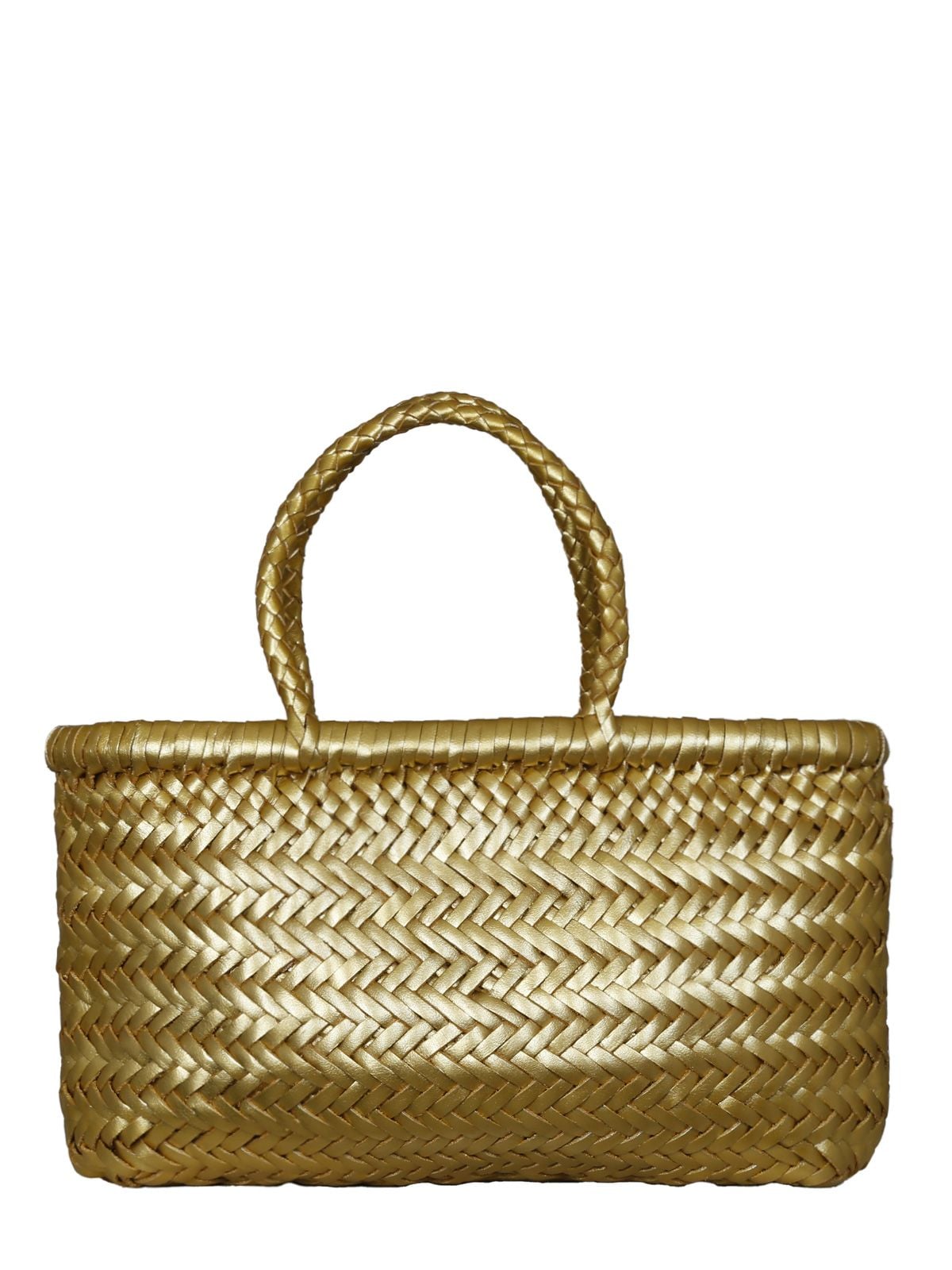 borsa a mano mini flat gora basket oro borse - donna