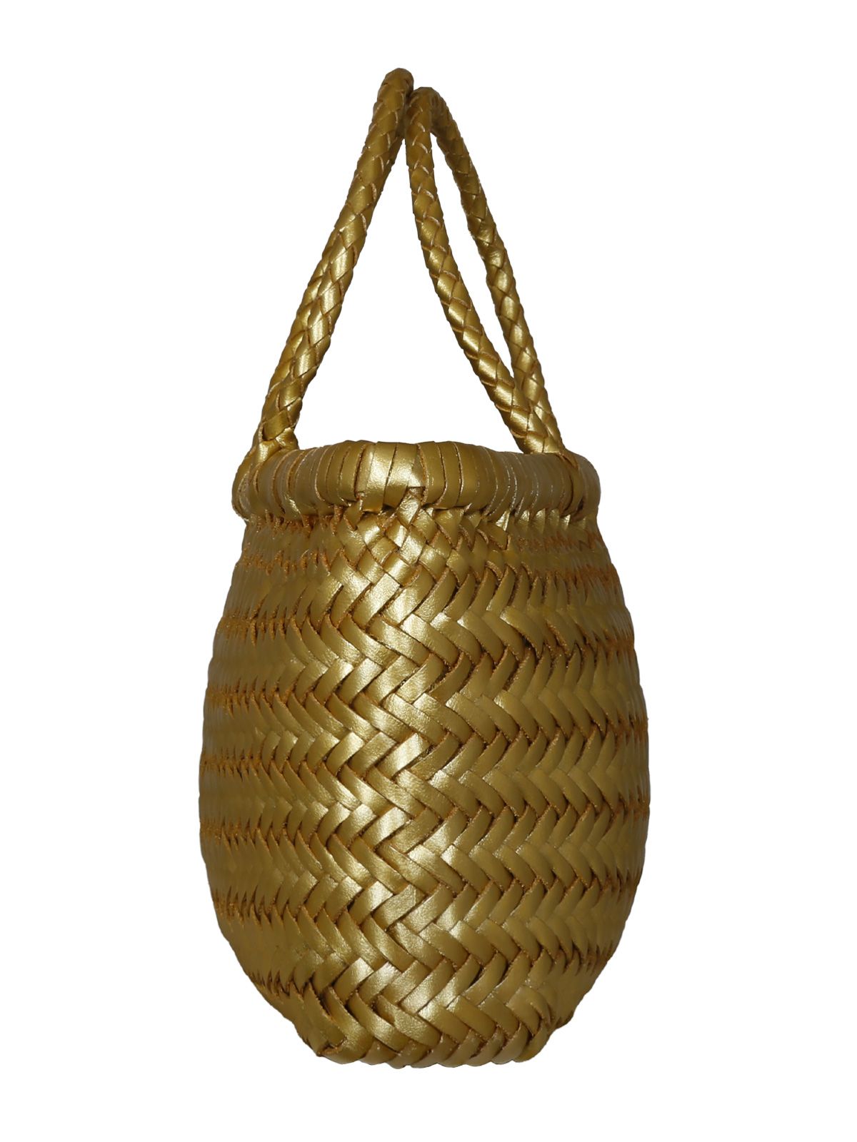 borsa a mano mini flat gora basket oro borse - donna DRAGON DIFFUSION