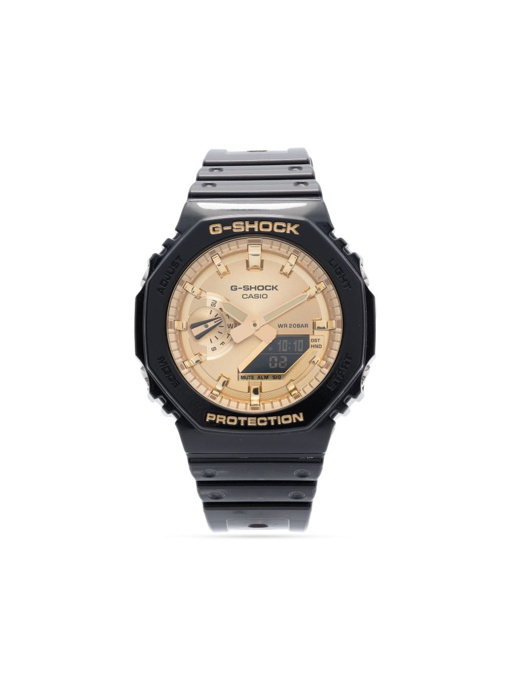 g-shock classic style black gold watches - men
