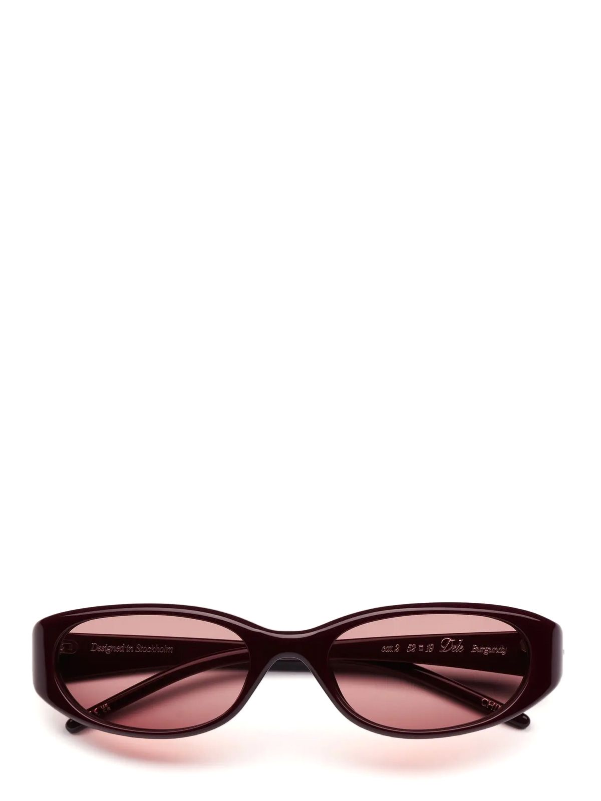 dele sunglasses burgundy eyewear - women