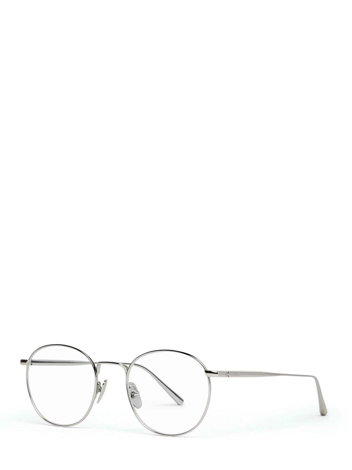 titan round optic glasses silver eyewear - women CHIMI