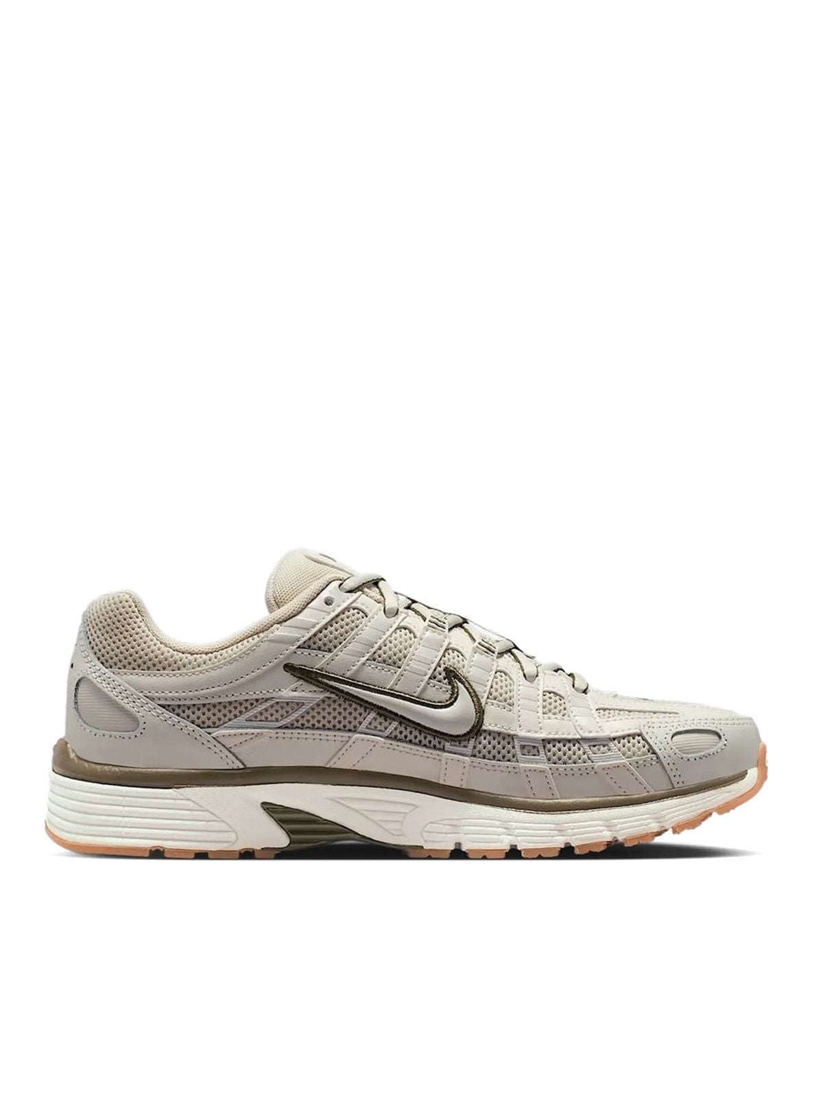 p-6000 light bone / phantom / medium olive sneakers - women