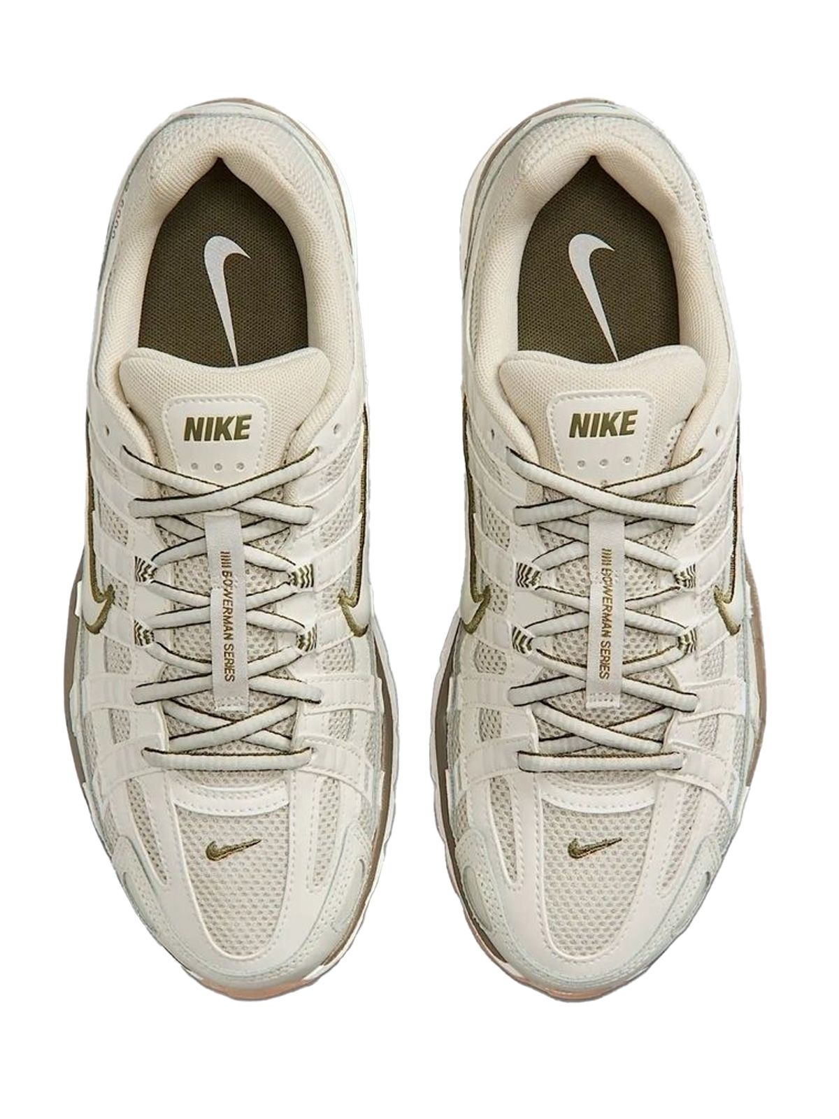 p-6000 light bone / phantom / medium olive sneakers - women NIKE
