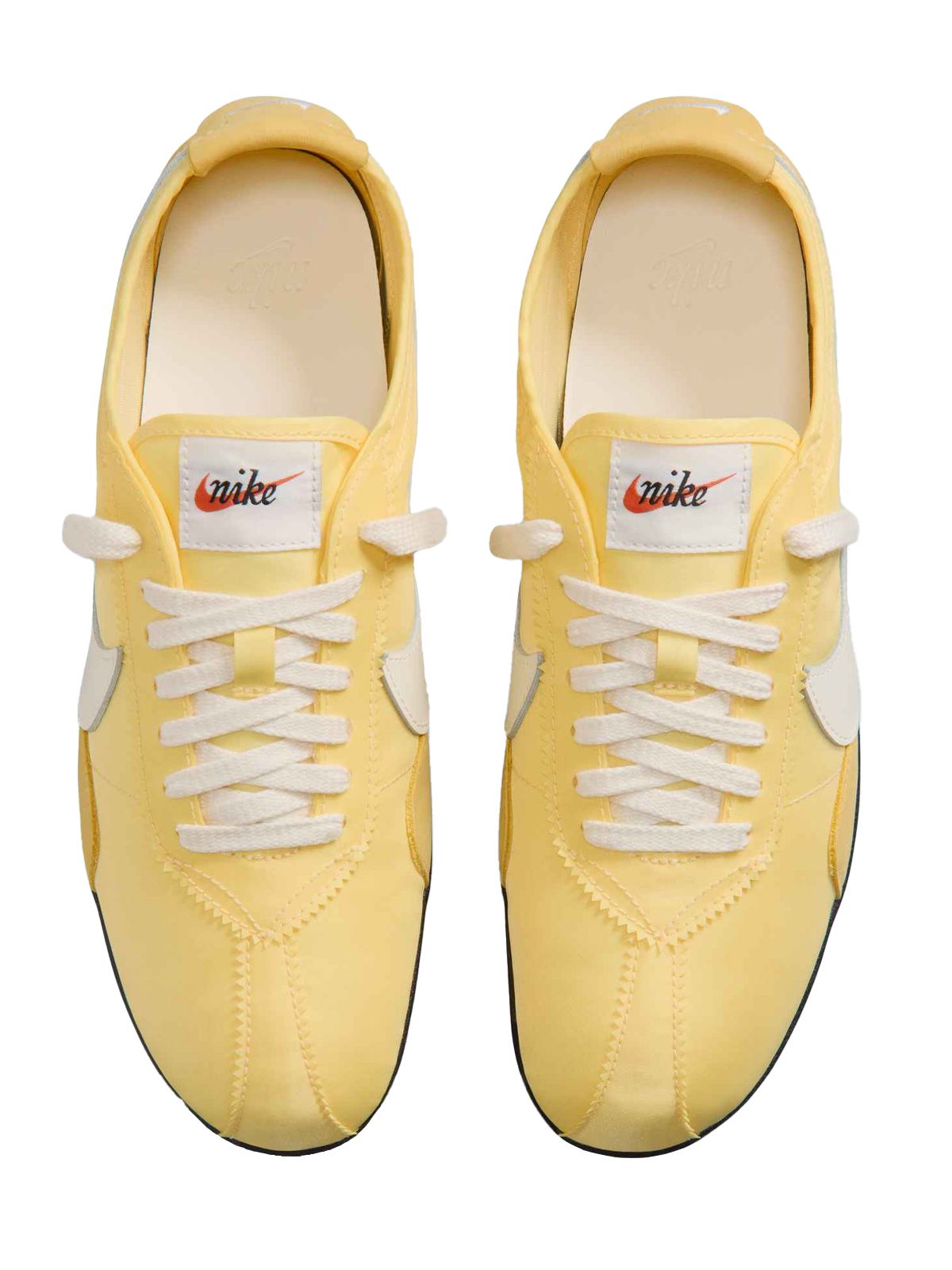 moon shoe og soft yellow / black sneakers - women NIKE