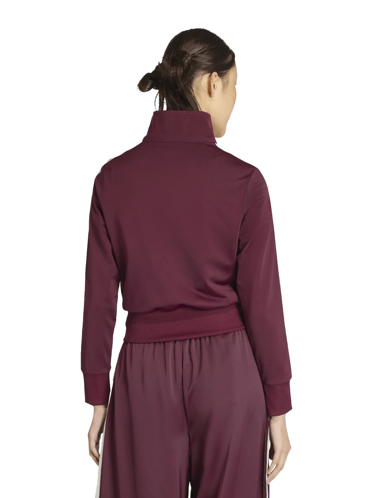 firebird classic track top maroon off-white sweatshirts  - women ADIDAS ORIGINALS