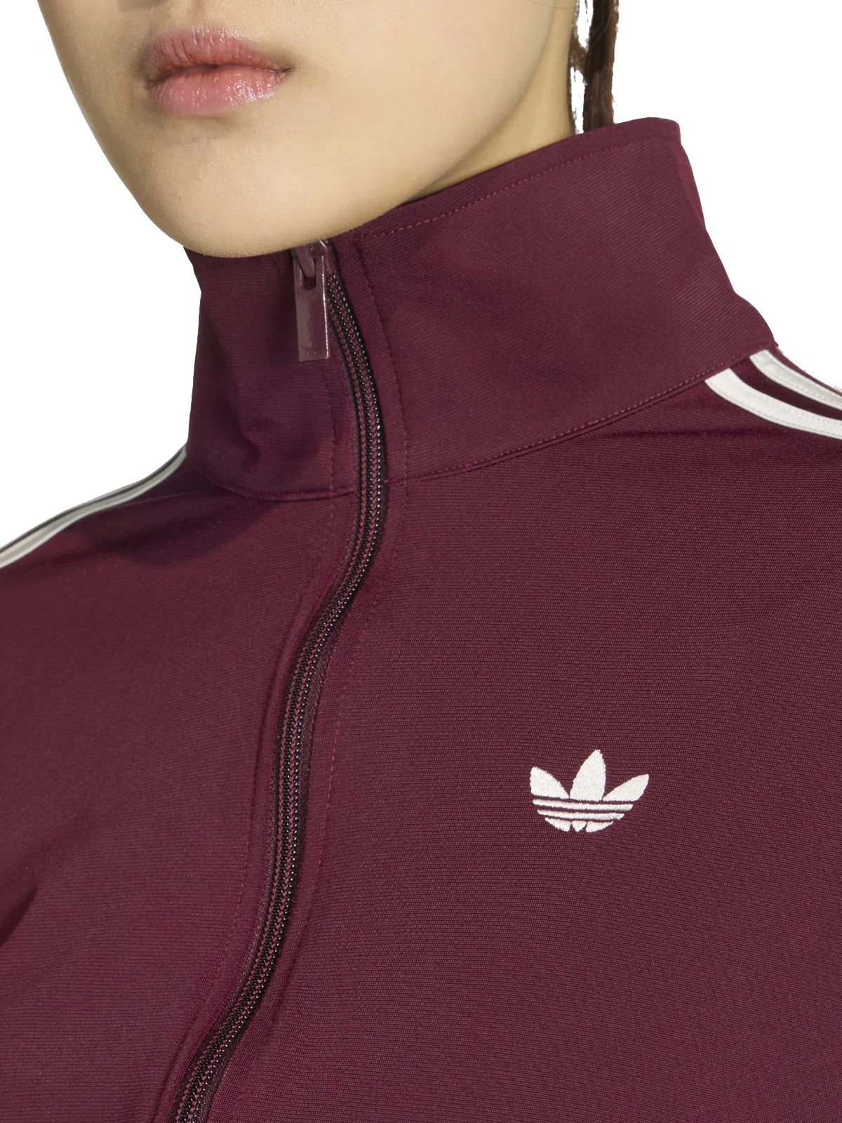 firebird classic track top maroon off-white sweatshirts  - women ADIDAS ORIGINALS