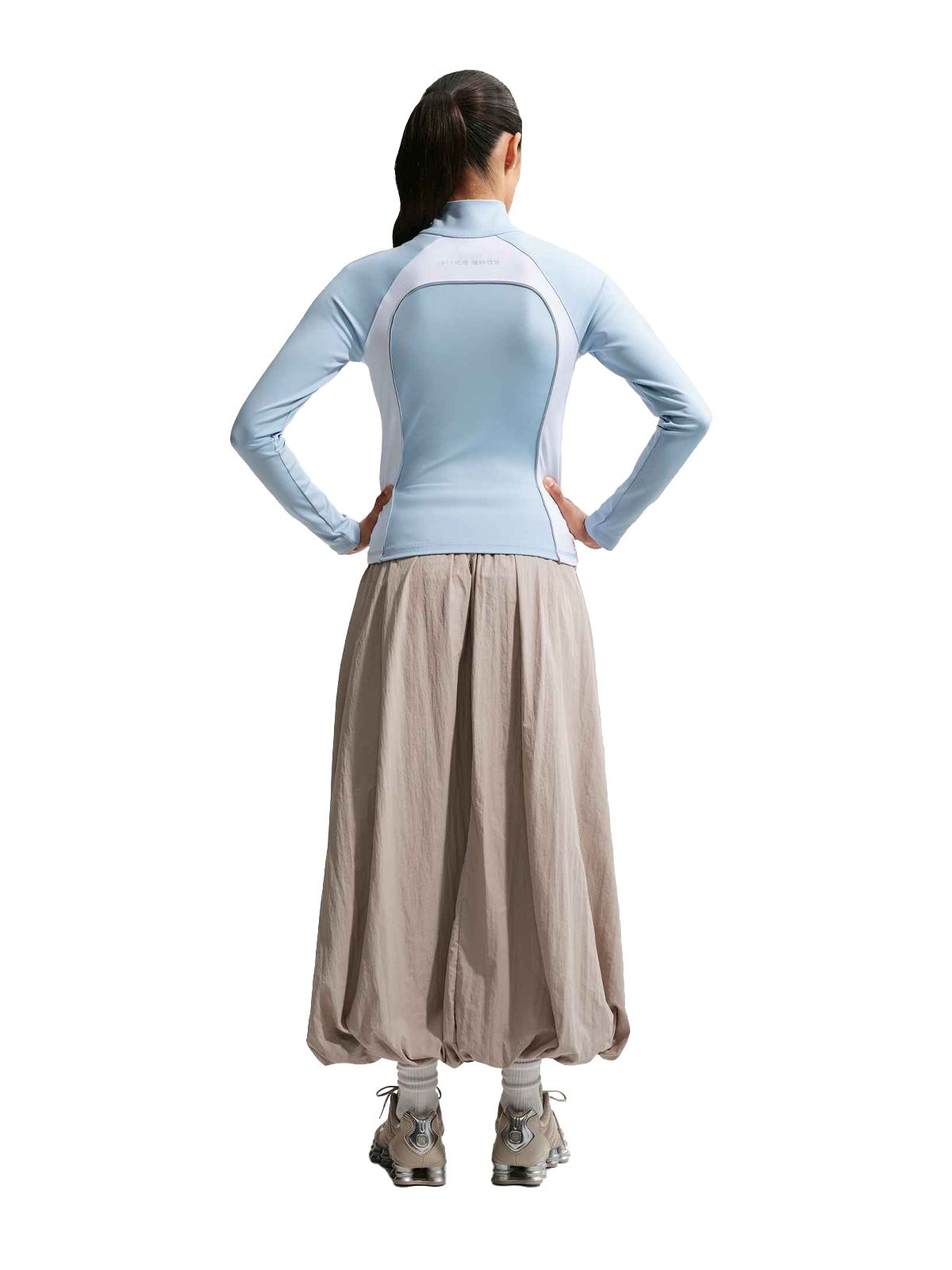 Maglia a maniche lunghe shox celeste NIKE
