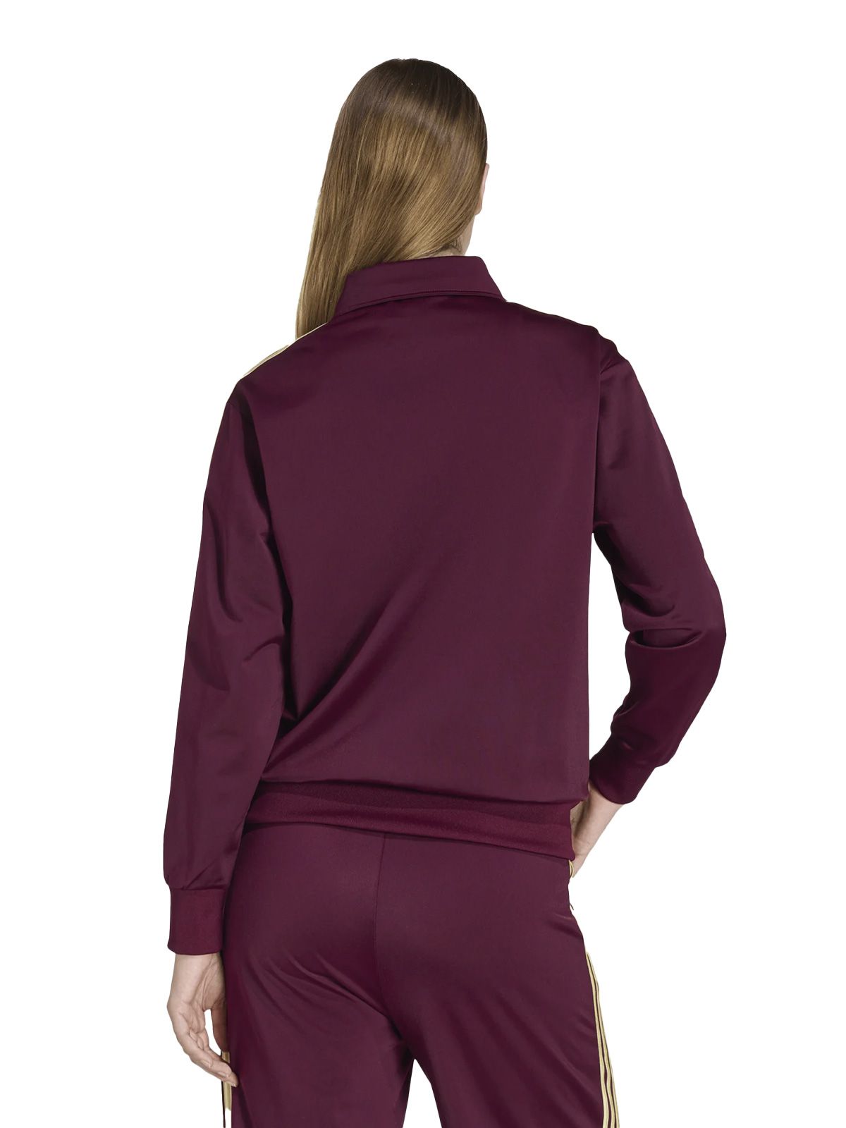 firebird track top loose maroon almost yellow track jackets - women ADIDAS ORIGINALS