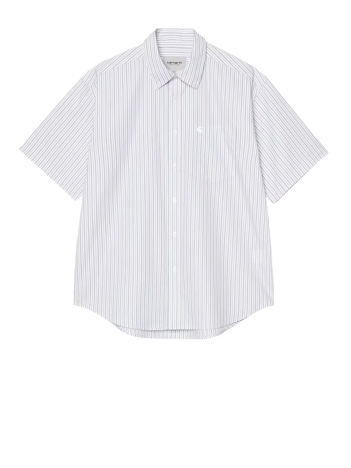 camicia a manica corta 'Keene' a righe blu