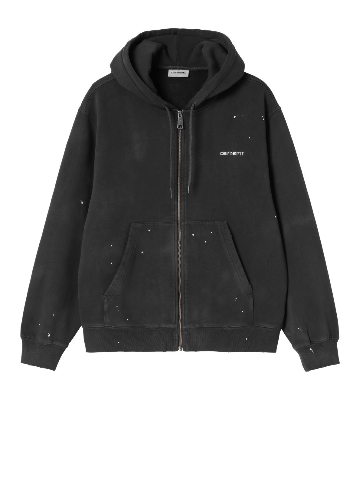 hooded painter jacket black 