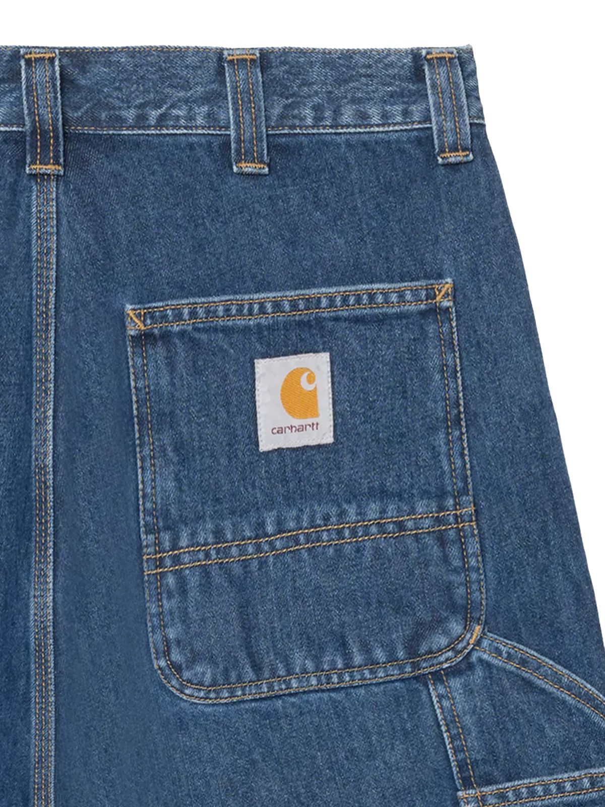 og double knee long short blue stone washed shorts - men CARHARTT WIP