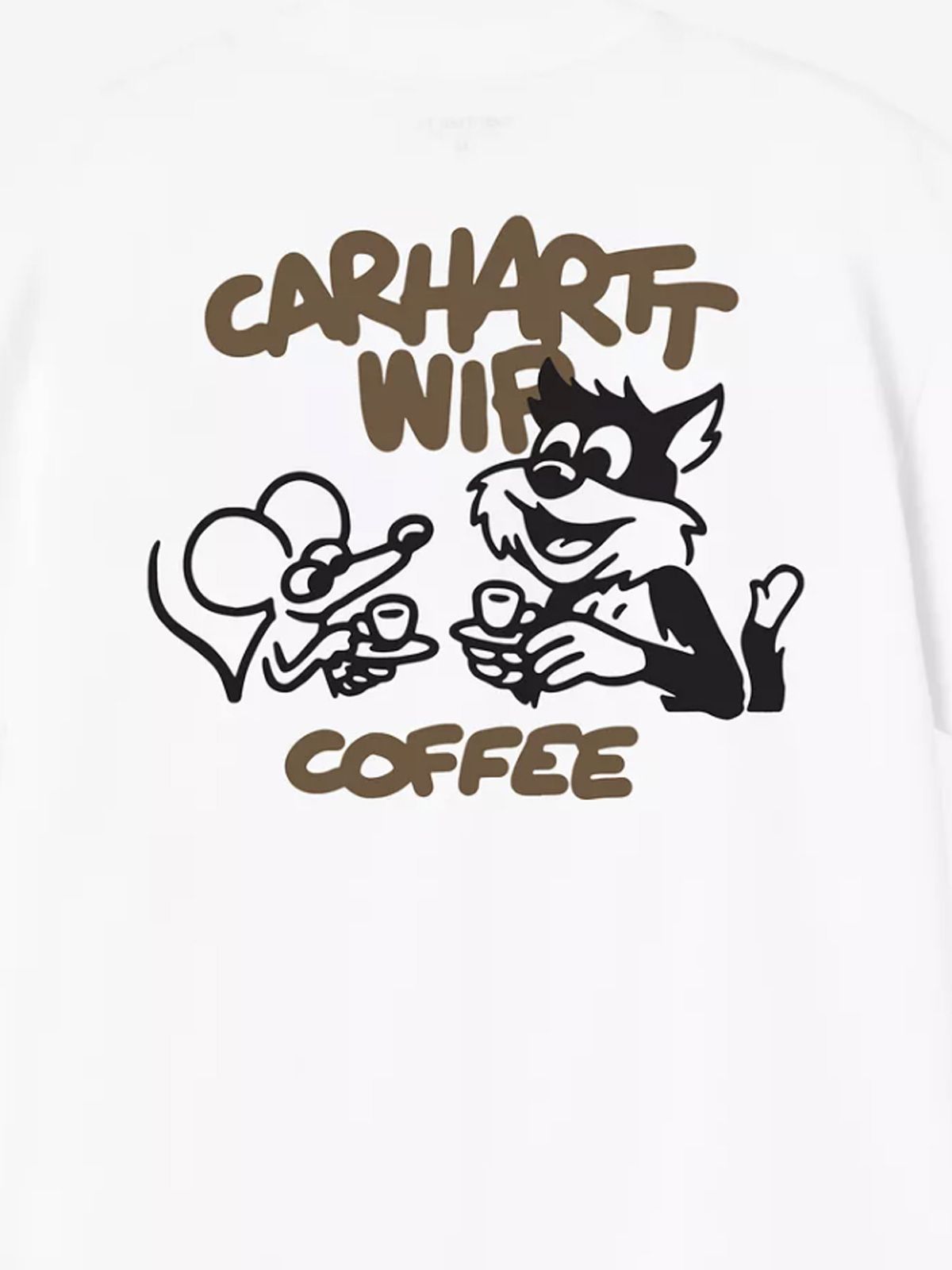 t-shirt coffee break white  CARHARTT WIP