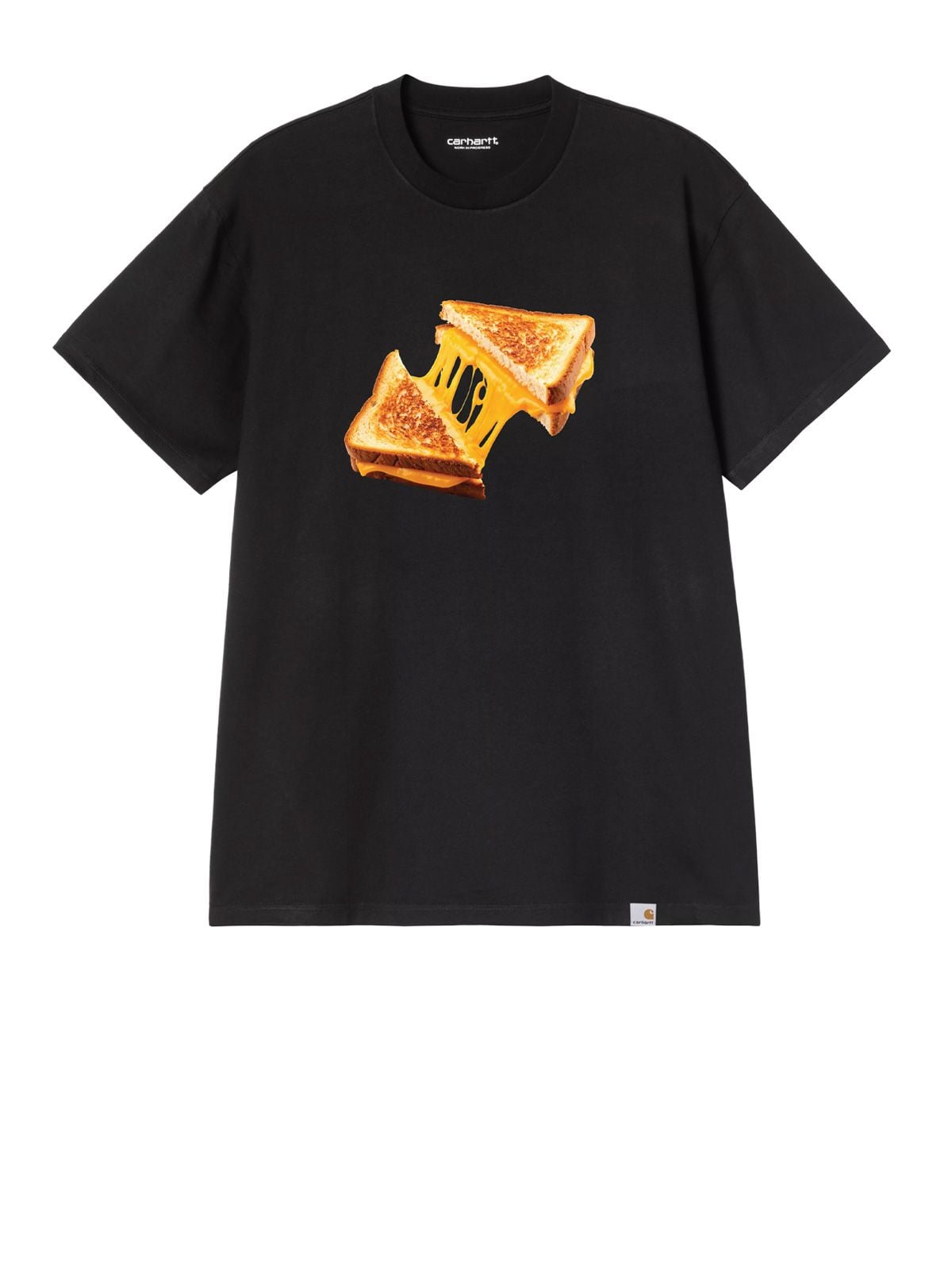 cheese toast t-shirt black t-shirt - men