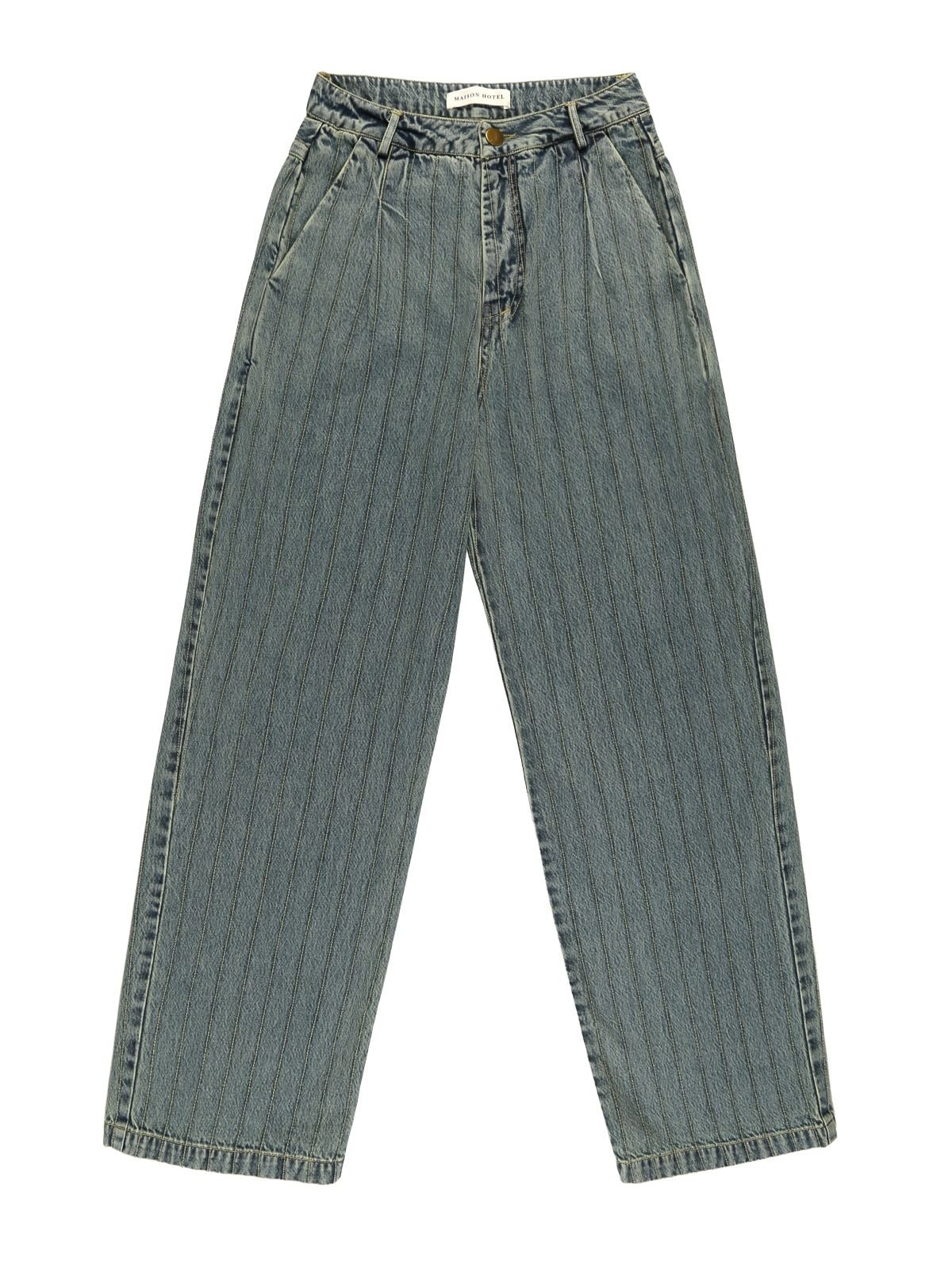 pant denim stripes lucky blu