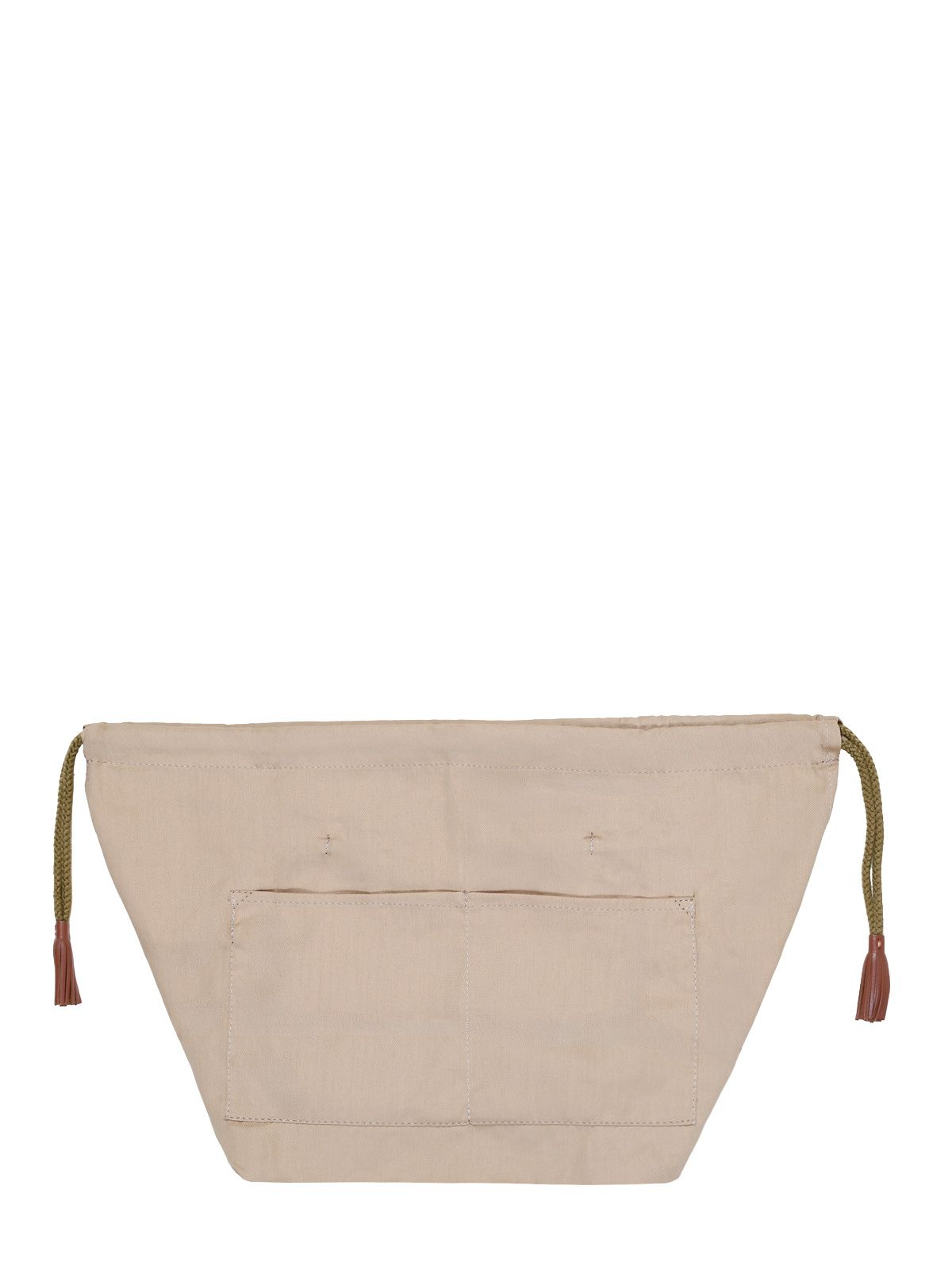 sacchetto di cotone con coulisse beige DRAGON DIFFUSION
