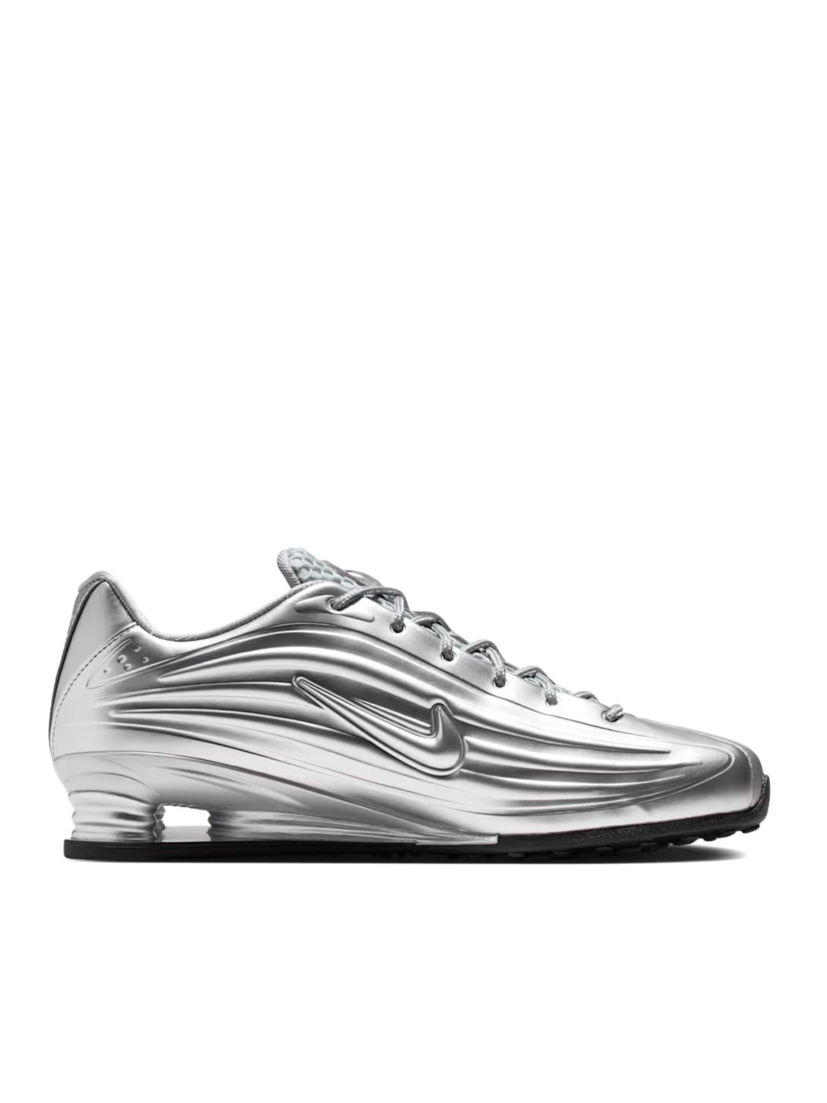 nike shox z silver black sneakers - women