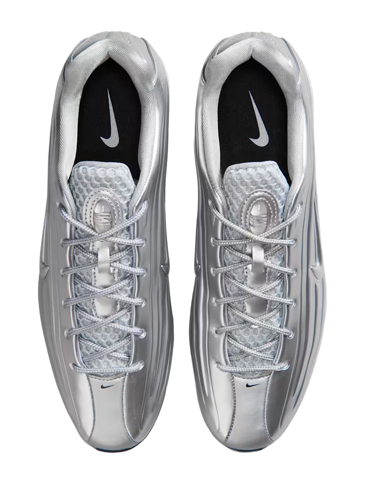 nike shox z silver black sneakers - women NIKE