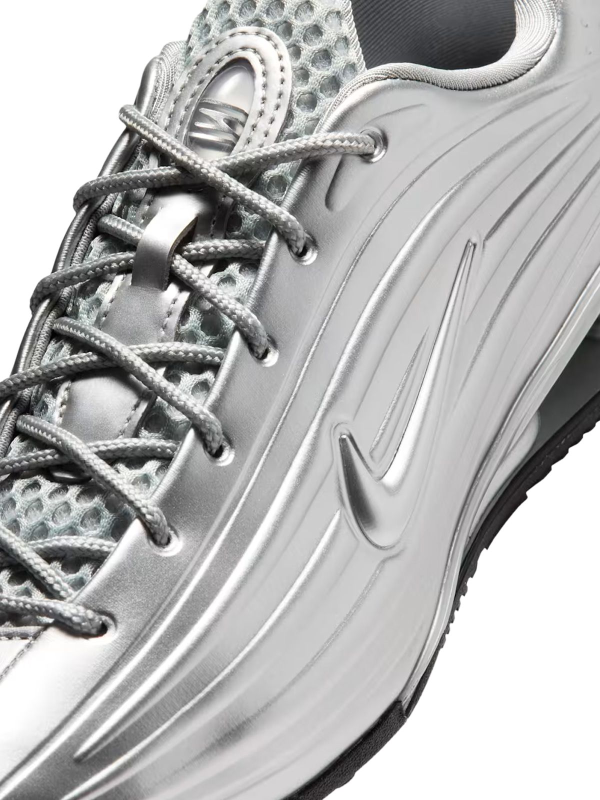 nike shox z silver black sneakers - women NIKE