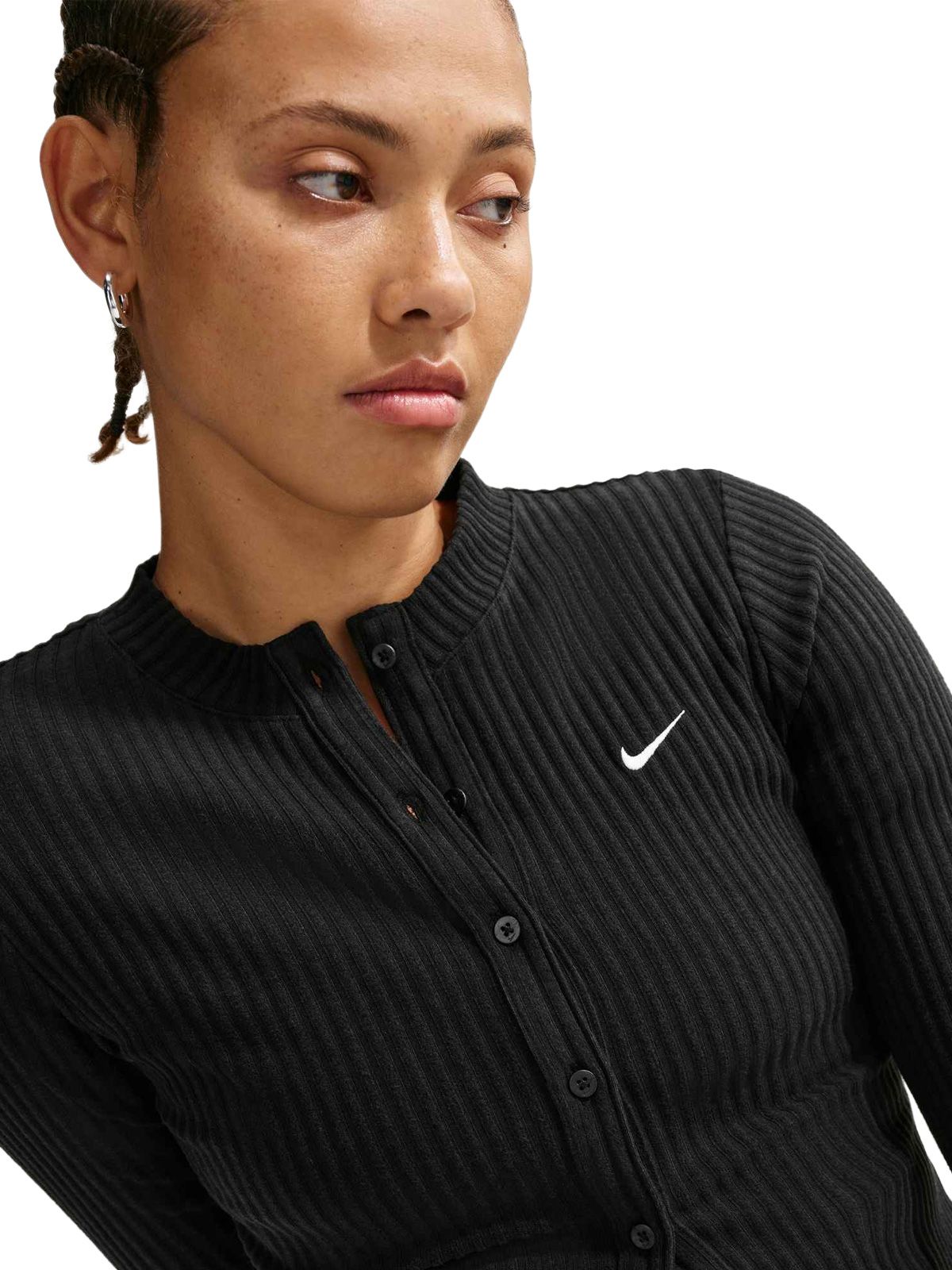 chill knit wide rib card black  NIKE