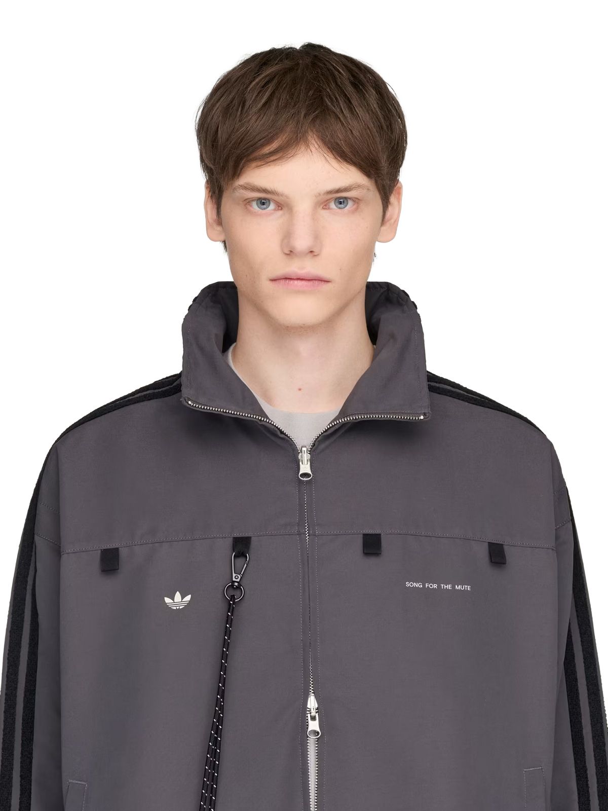 track top song for the mute 007 grey six track top / jackets - men ADIDAS ORIGINALS X SONG FOR THE MUTE