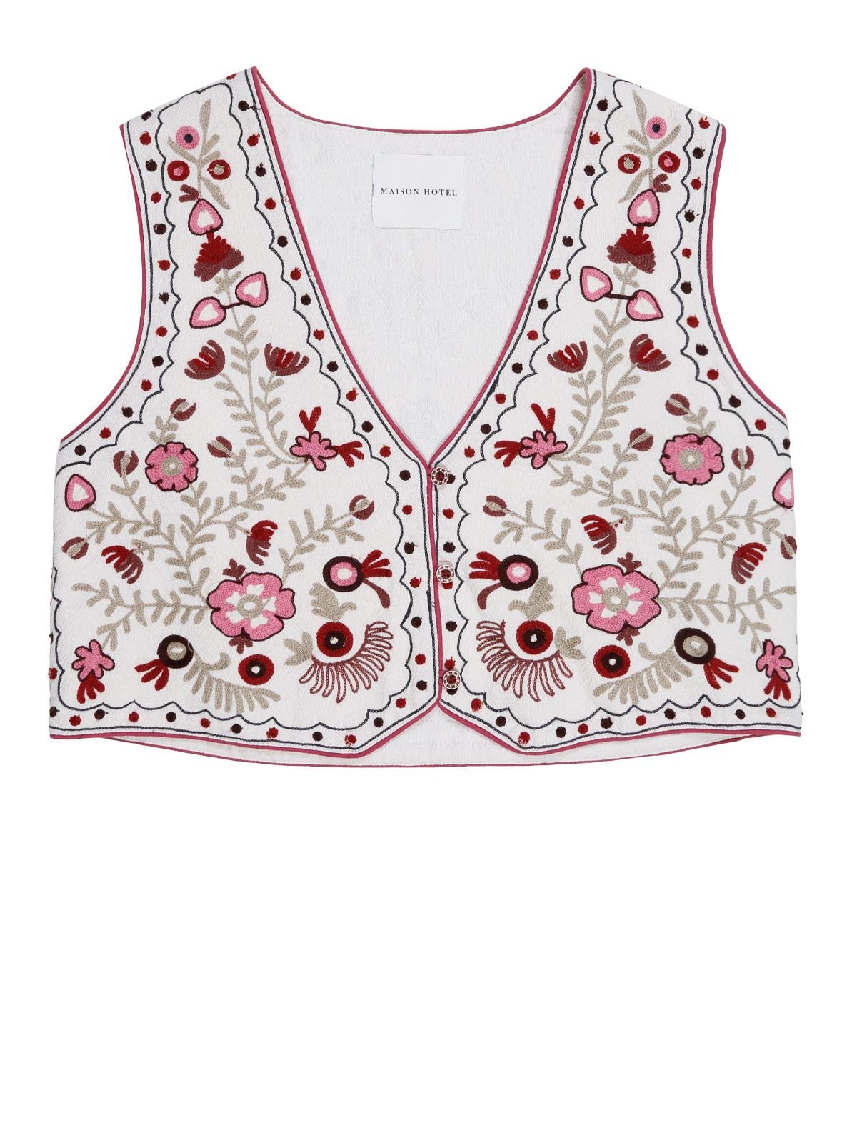 vest freak folk lola pink