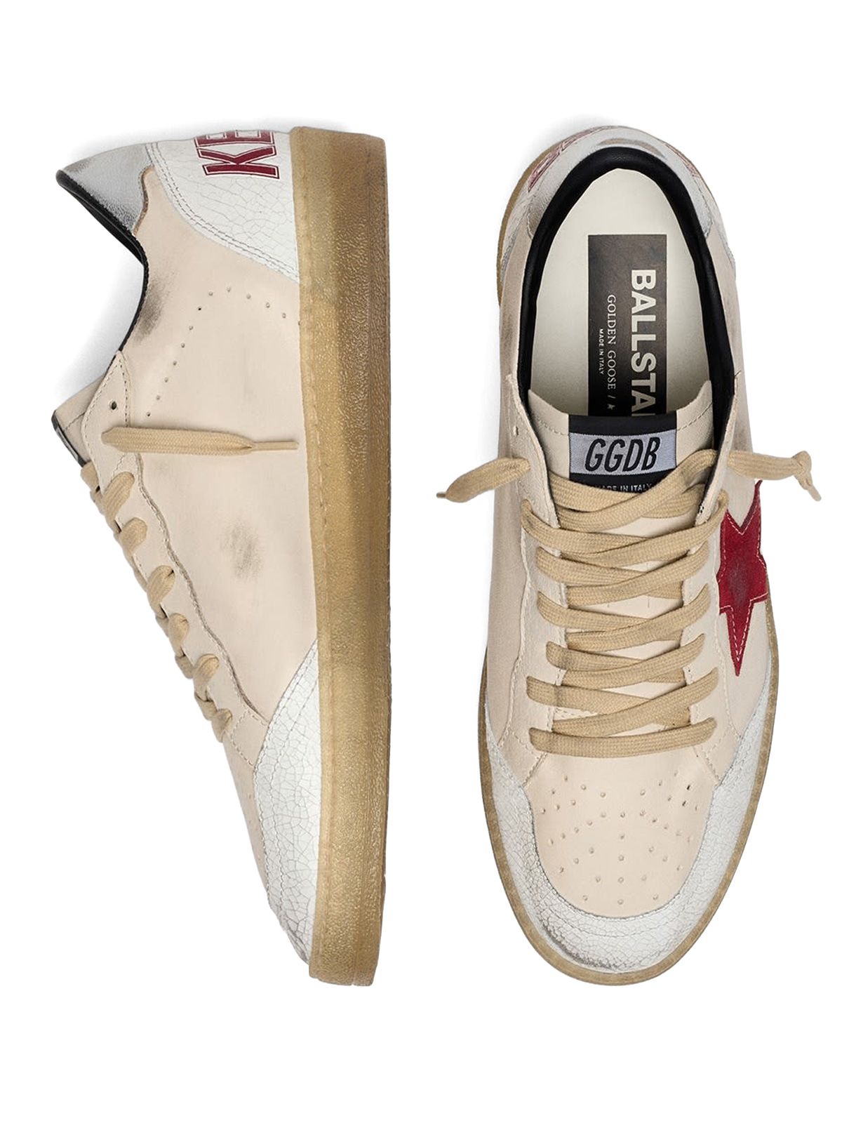 Sneakers ballstar beige GOLDEN GOOSE