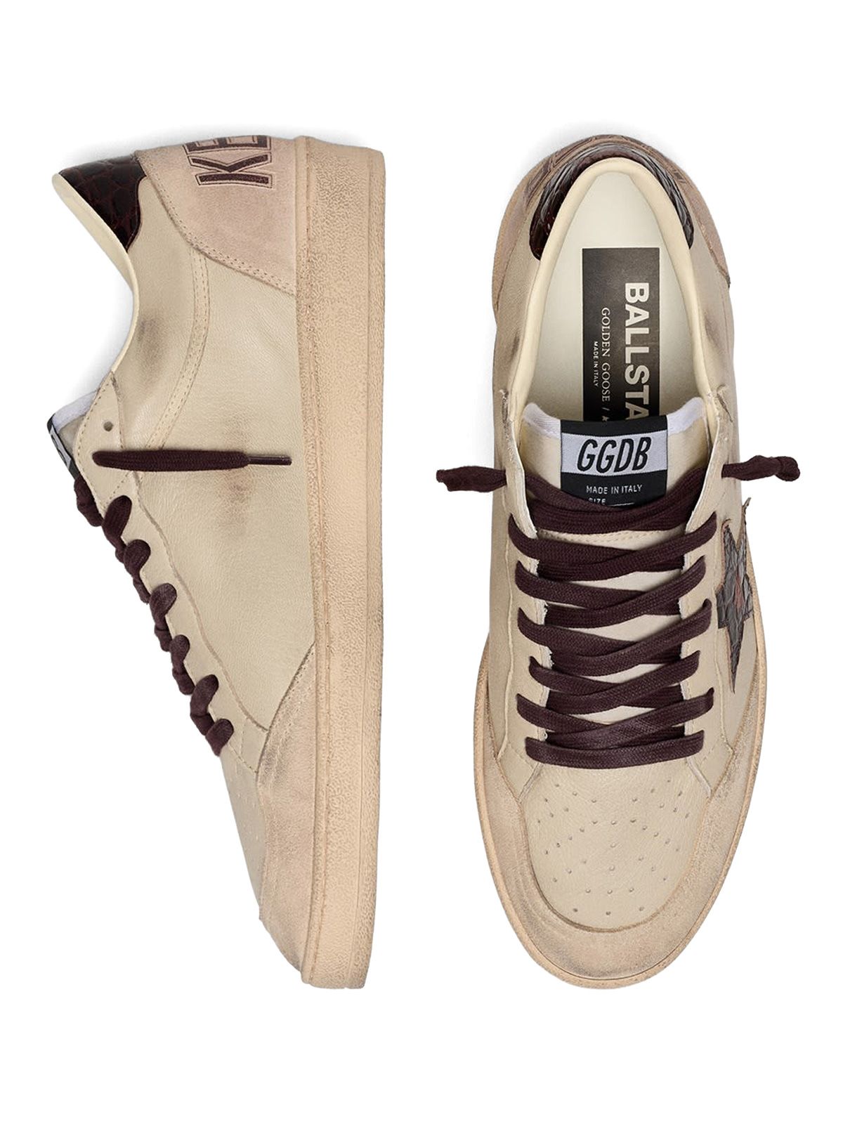 Sneakers ballstar crema GOLDEN GOOSE