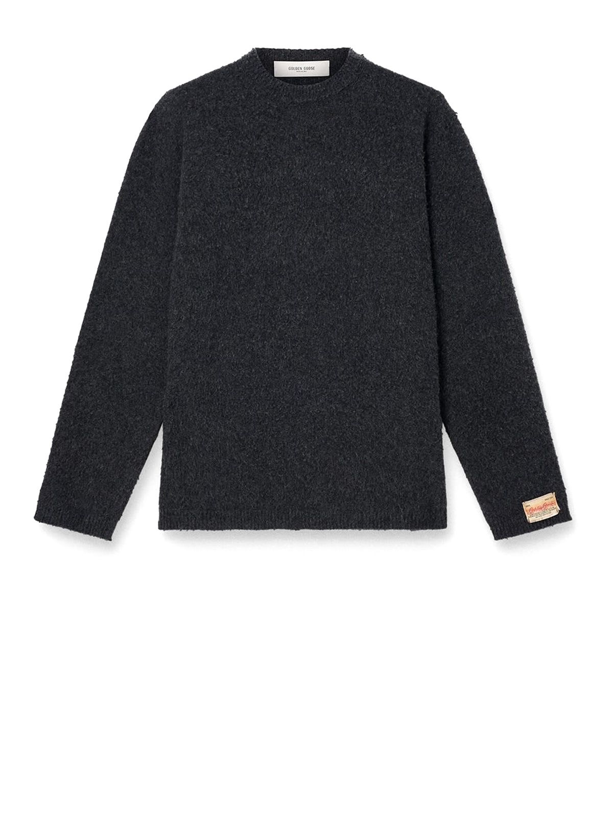 Grey knit regular crew neck