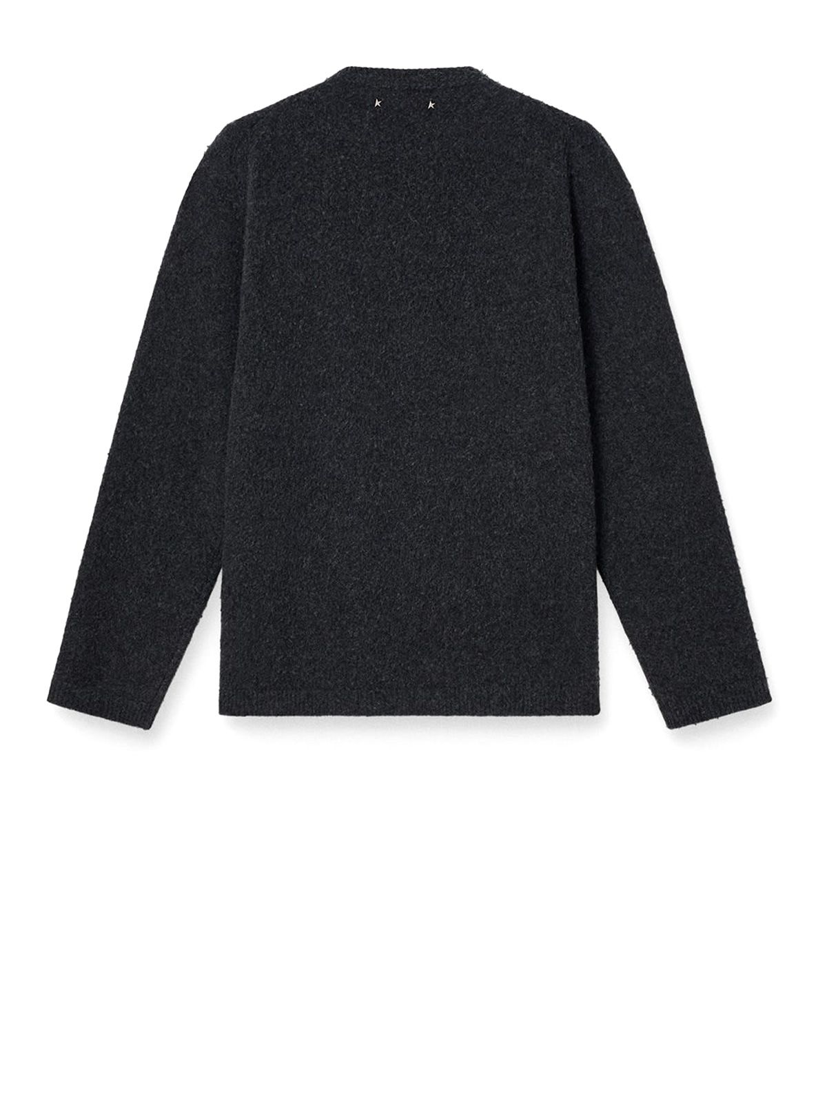 Grey knit regular crew neck GOLDEN GOOSE