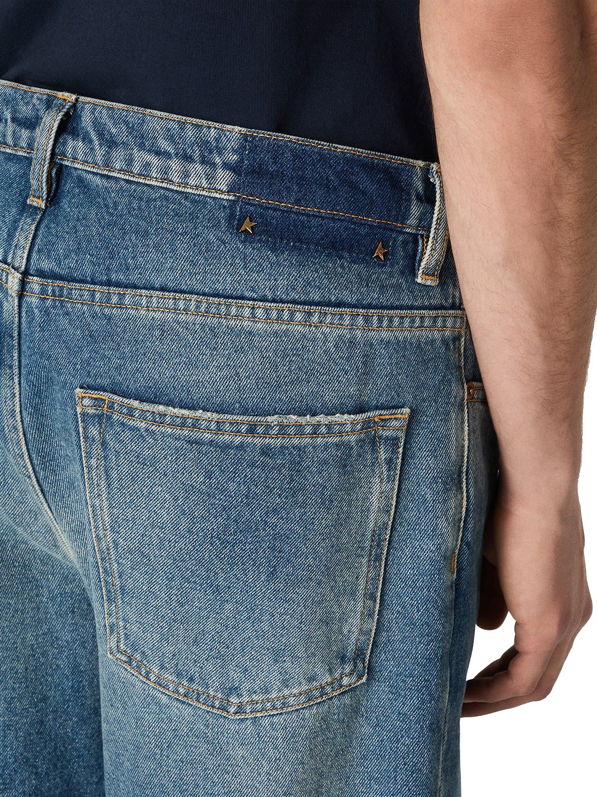 Jeans da skate blu GOLDEN GOOSE