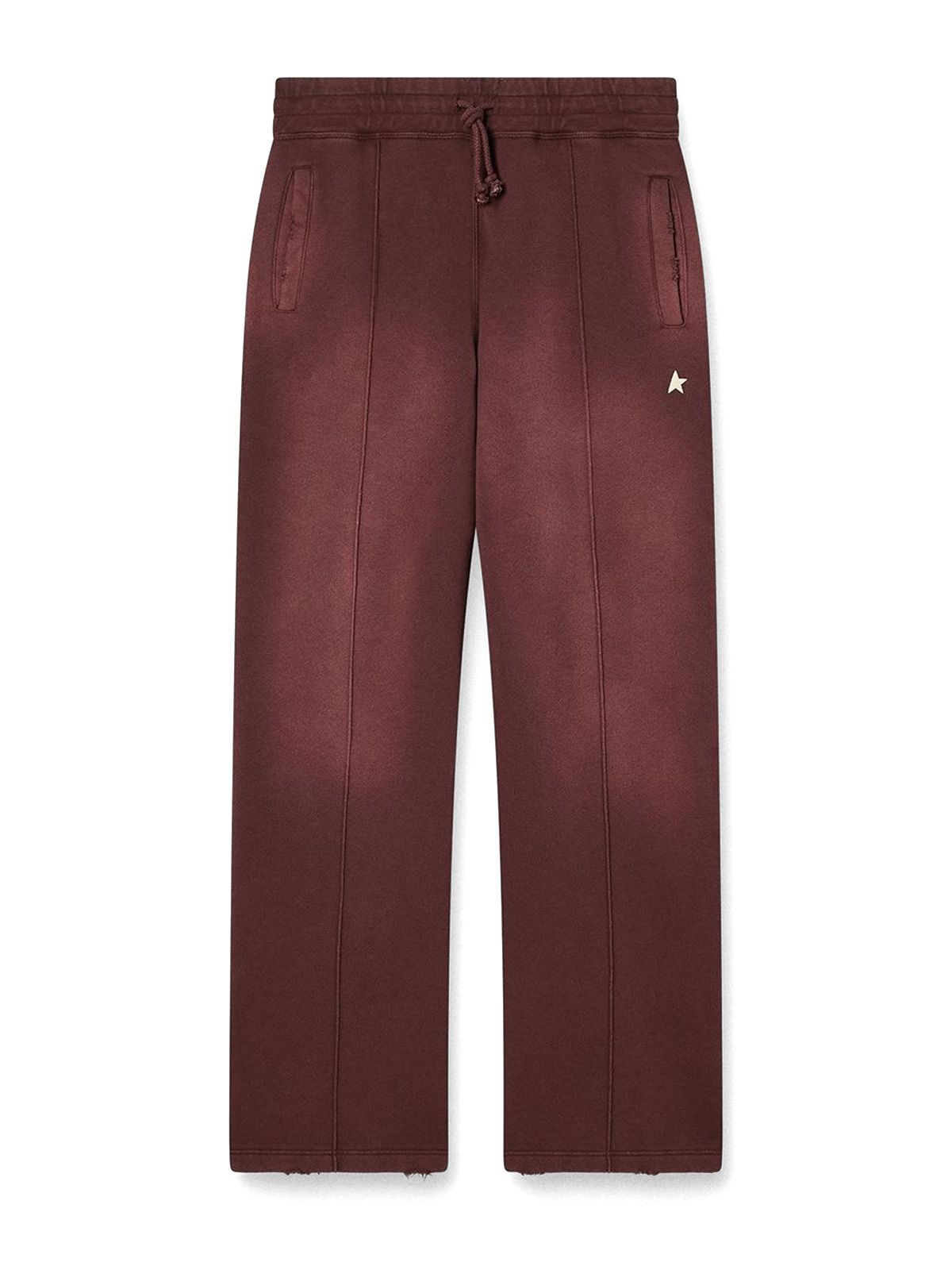 wide jogging back zipped red