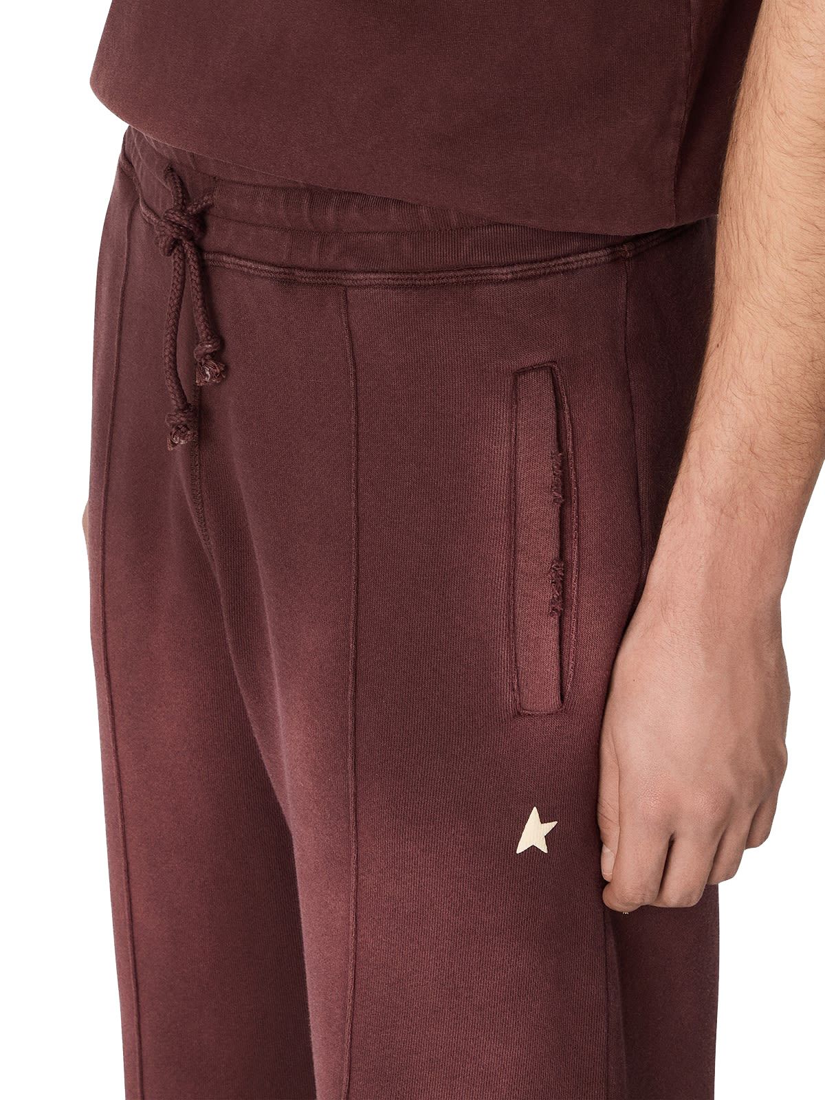 wide jogging back zipped red GOLDEN GOOSE