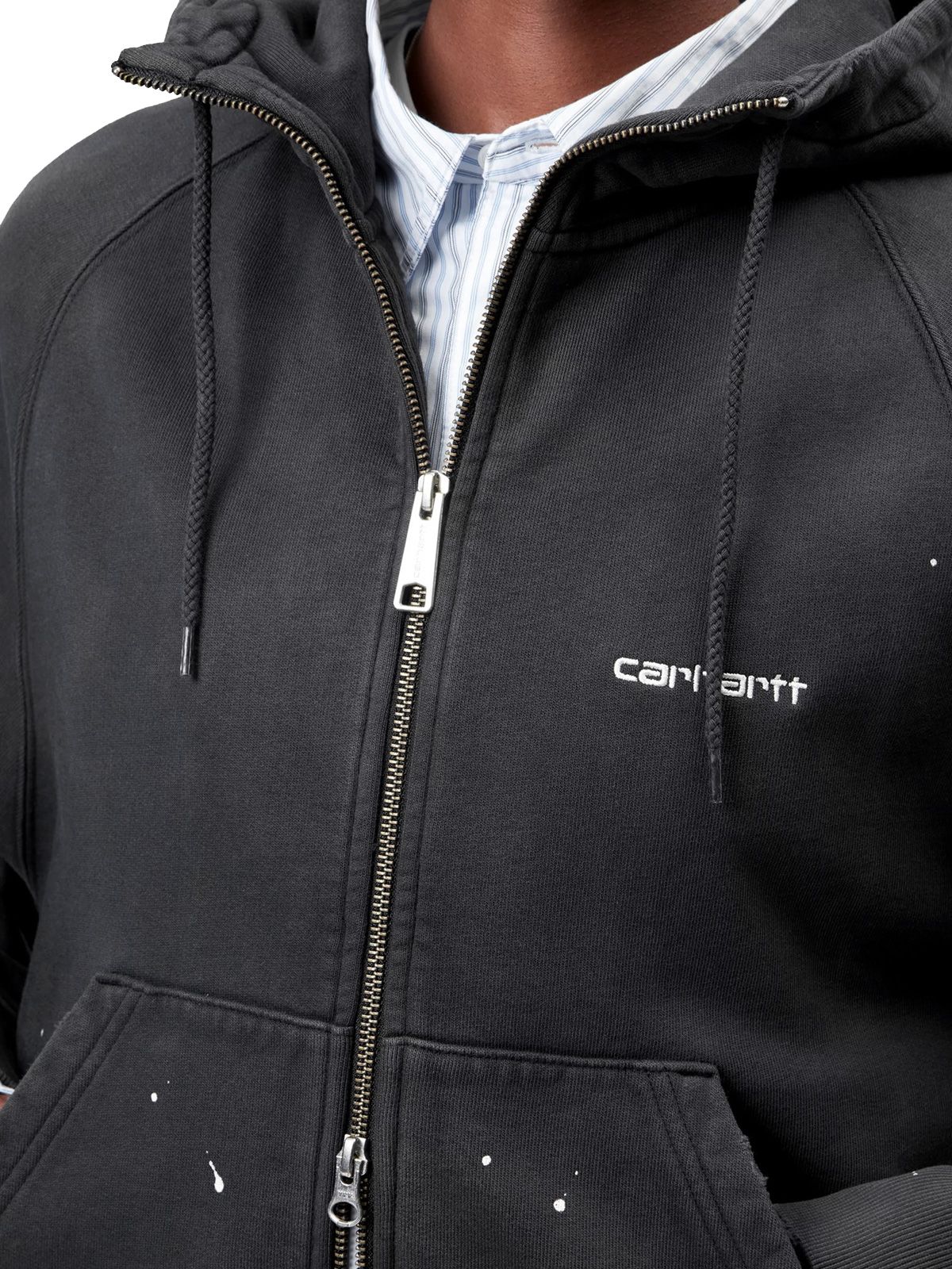 giacca painter con cappuccio nera CARHARTT WIP